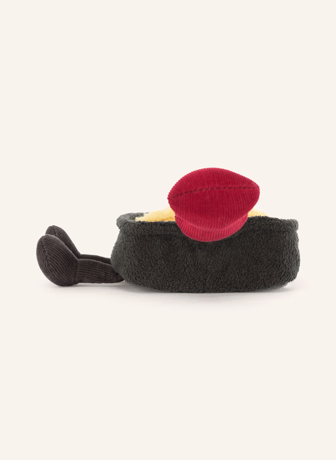 Jellycat Peluche AMUSEABLES RACLETTE: NOIR / ROUGE / JAUNE CLAIR
