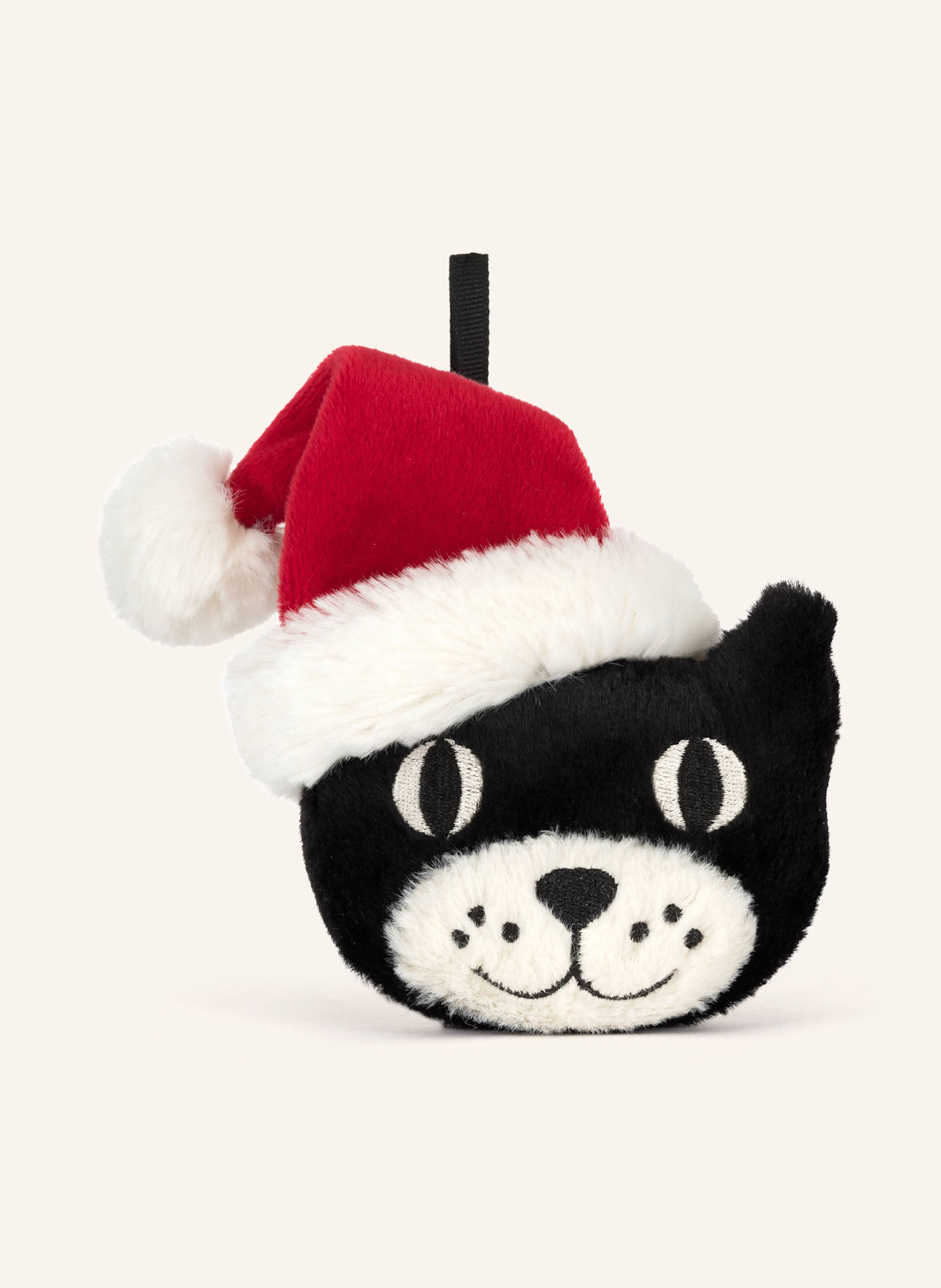 Jellycat JELLYCAT JACK plush pendant: BLACK / RED