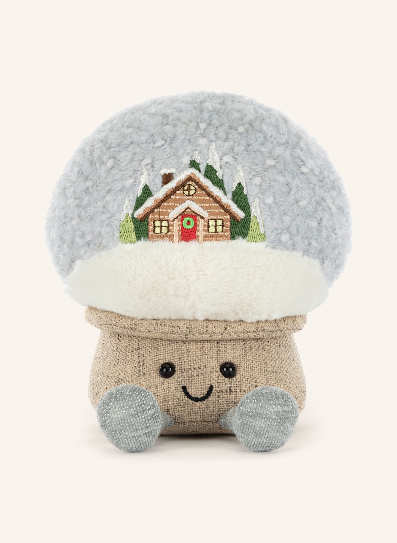 Jellycat Plüsch-Spielzeug AMUSEABLES SNOW GLOBE: GRAU / BEIGE / WEISS