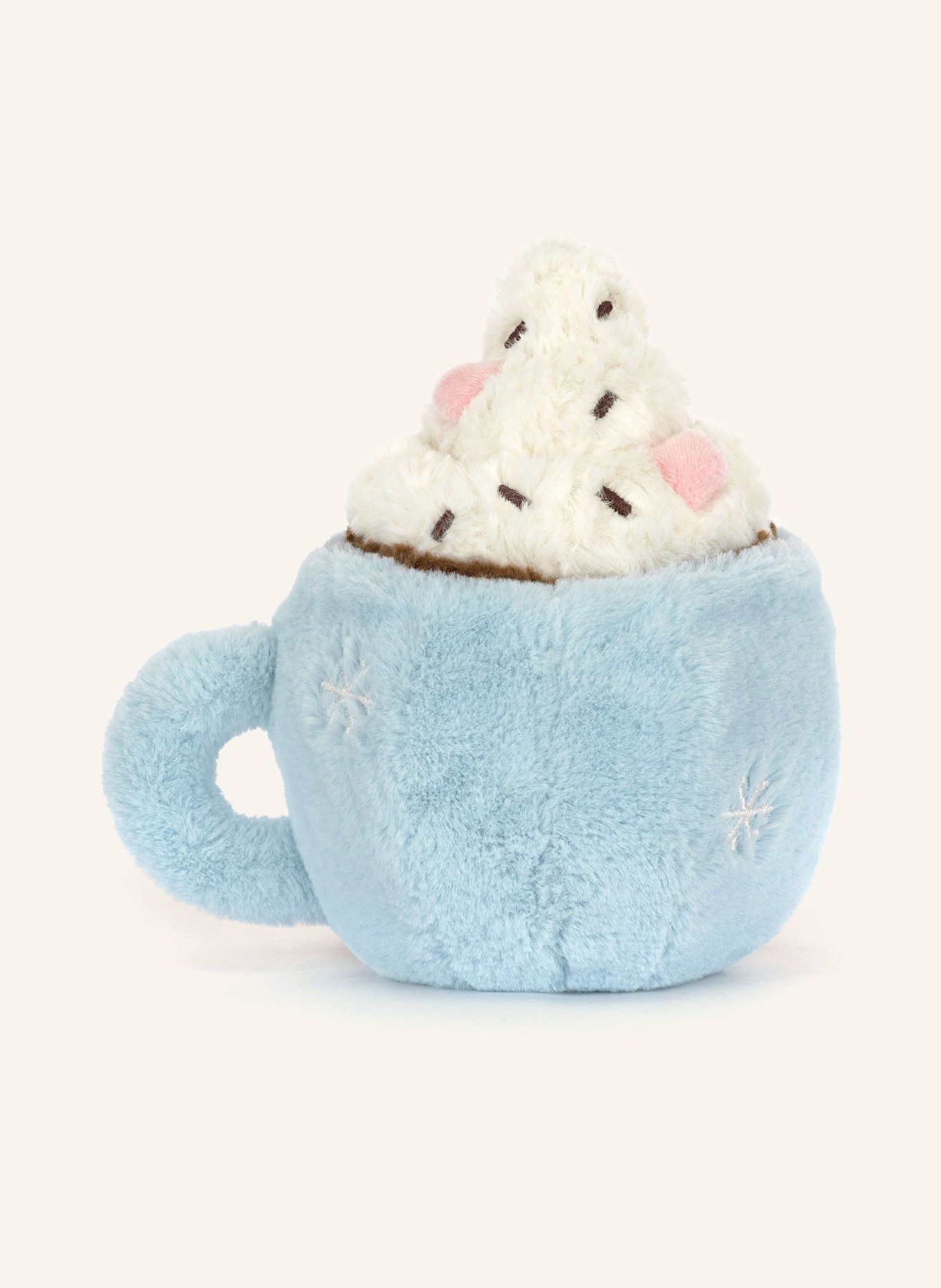 Jellycat Peluche AMUSEABLES HOT CHOCOLATE WITH MARSHMALLOWS: BLEU CLAIR / BLANC