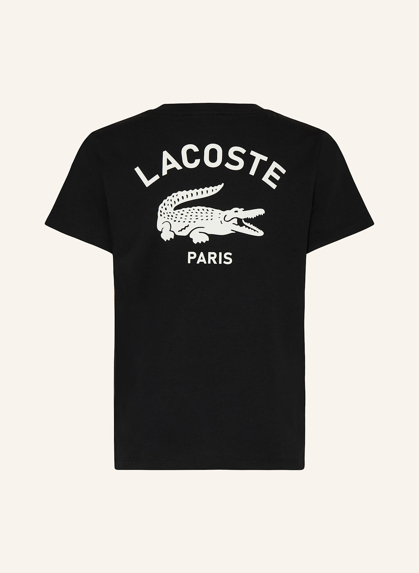 LACOSTE T-Shirt: SCHWARZ / WEISS