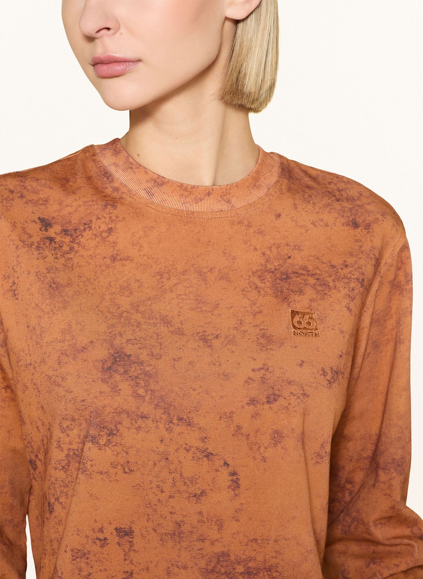 66°NORTH Longsleeve DYNGJA: ORANGE / DUNKELLILA