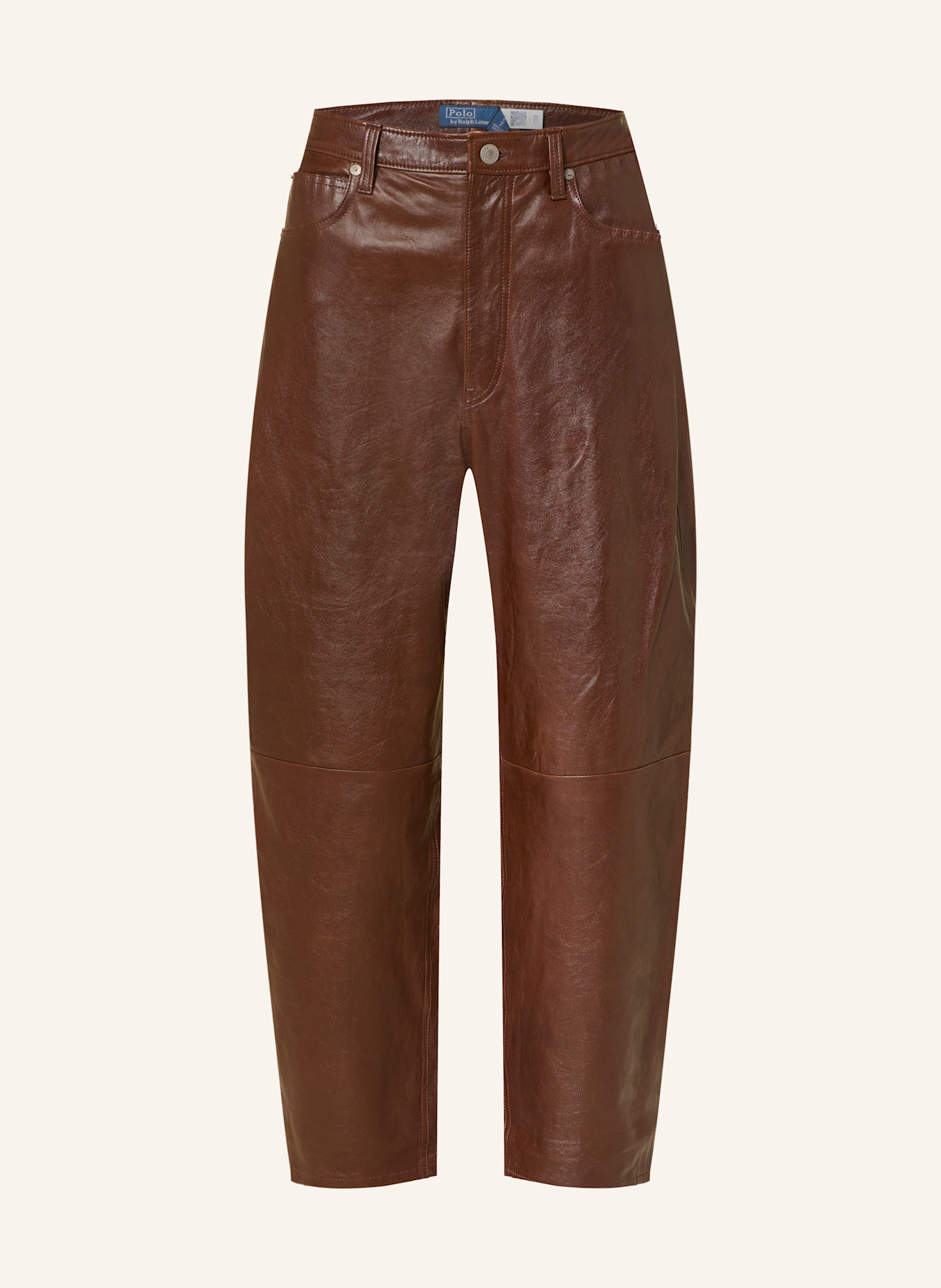 POLO RALPH LAUREN Lederhose: DUNKELBRAUN