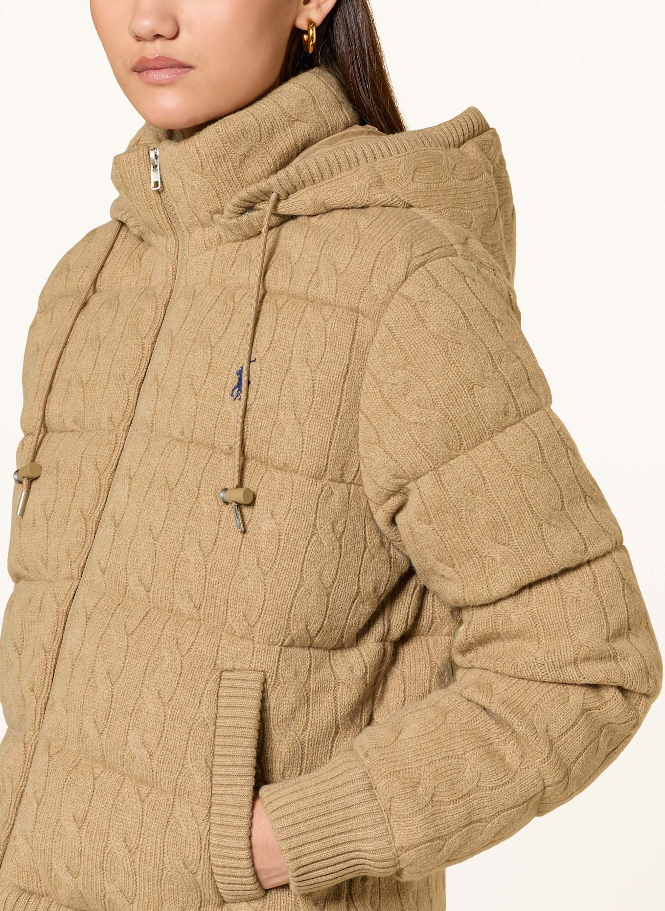 POLO RALPH LAUREN Steppjacke mit abnehmbarer Kapuze: BEIGE