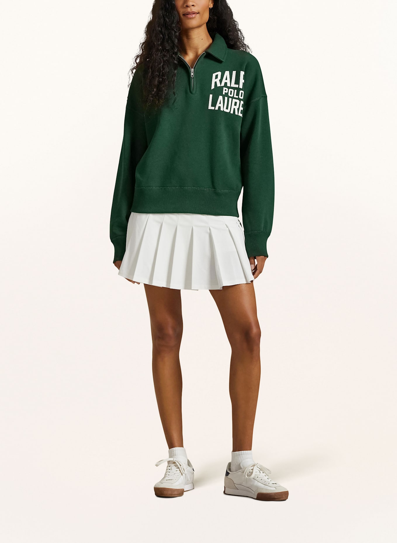 POLO RALPH LAUREN Sweat-Poloshirt: GRÜN