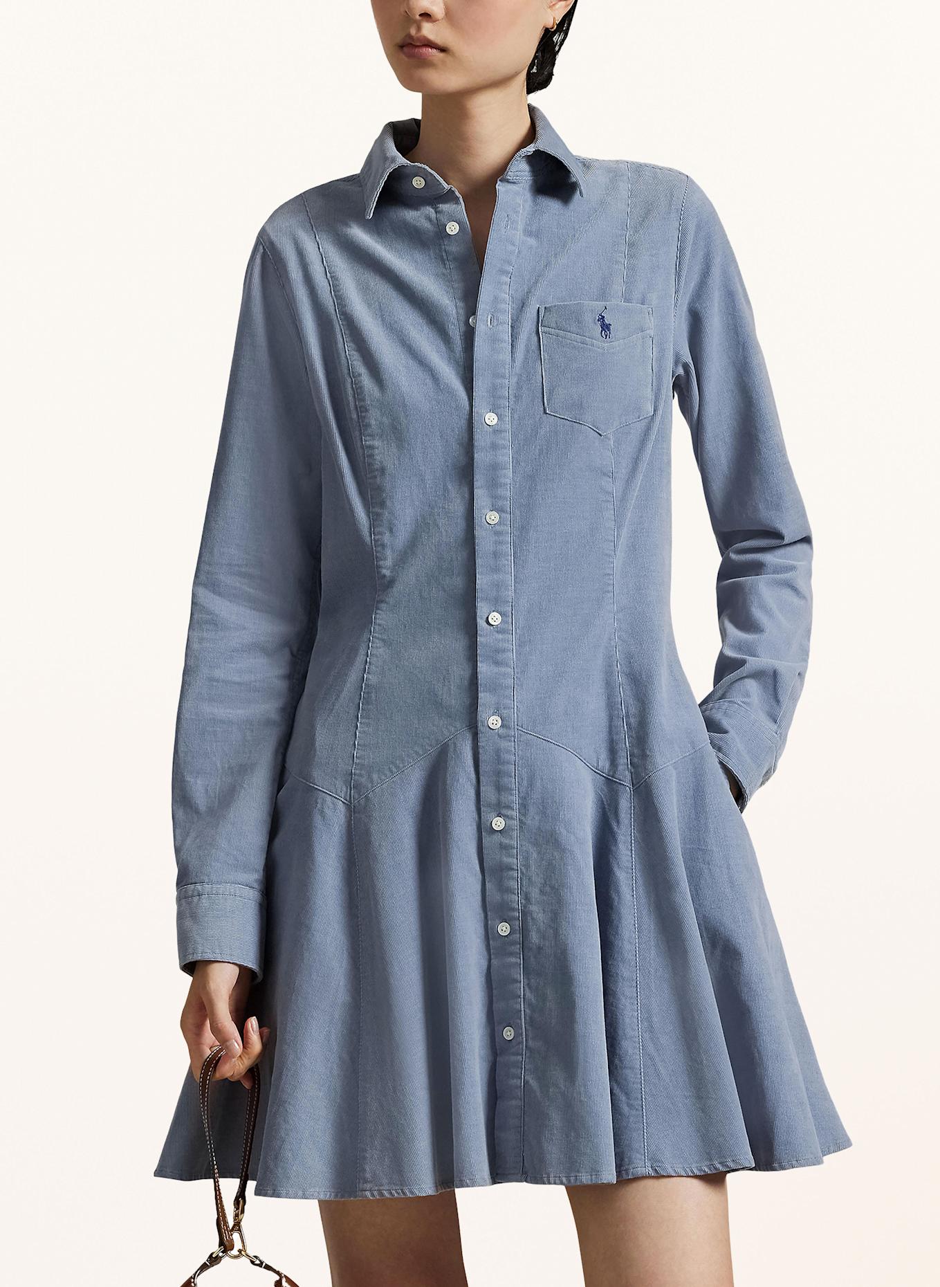 POLO RALPH LAUREN Hemdblusenkleid: BLAUGRAU