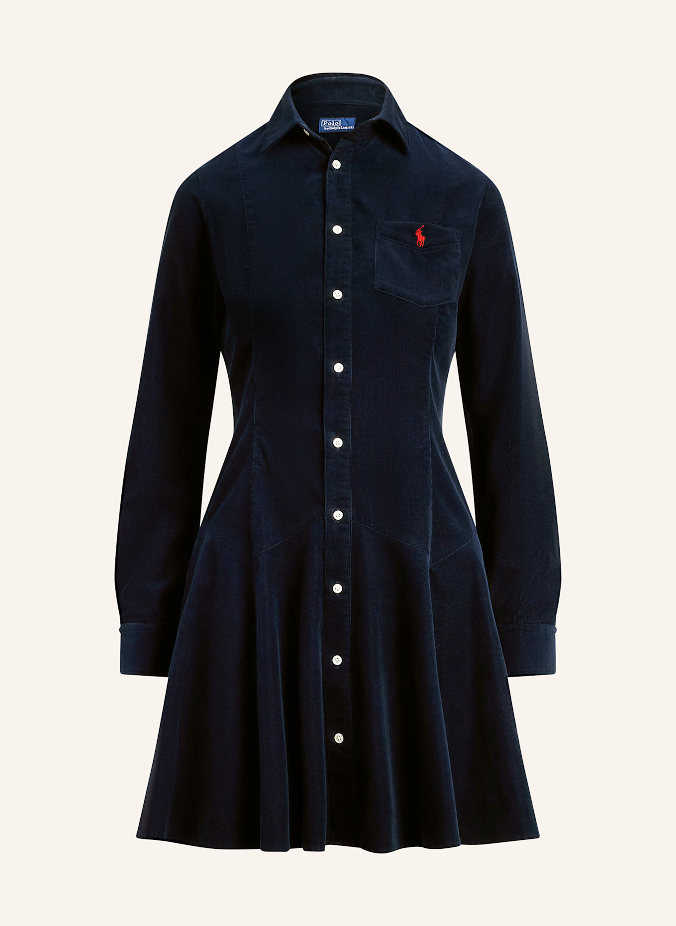 POLO RALPH LAUREN Hemdblusenkleid: DUNKELBLAU