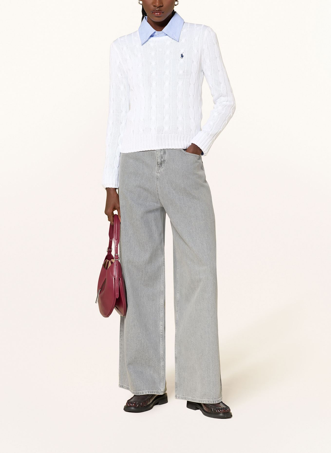 POLO RALPH LAUREN Pullover: WEISS