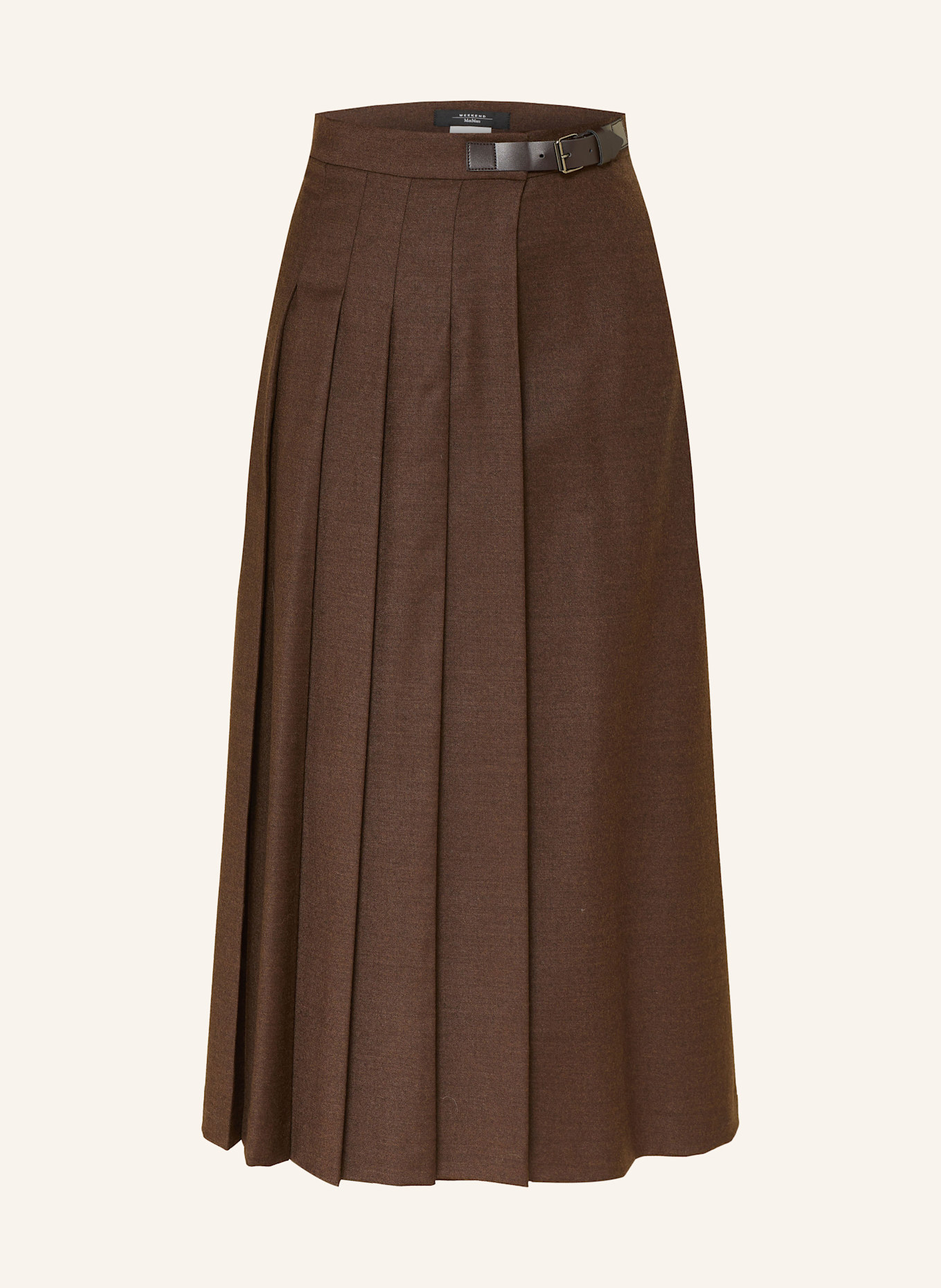 WEEKEND Max Mara Faltenrock FASTOSO: DUNKELBRAUN