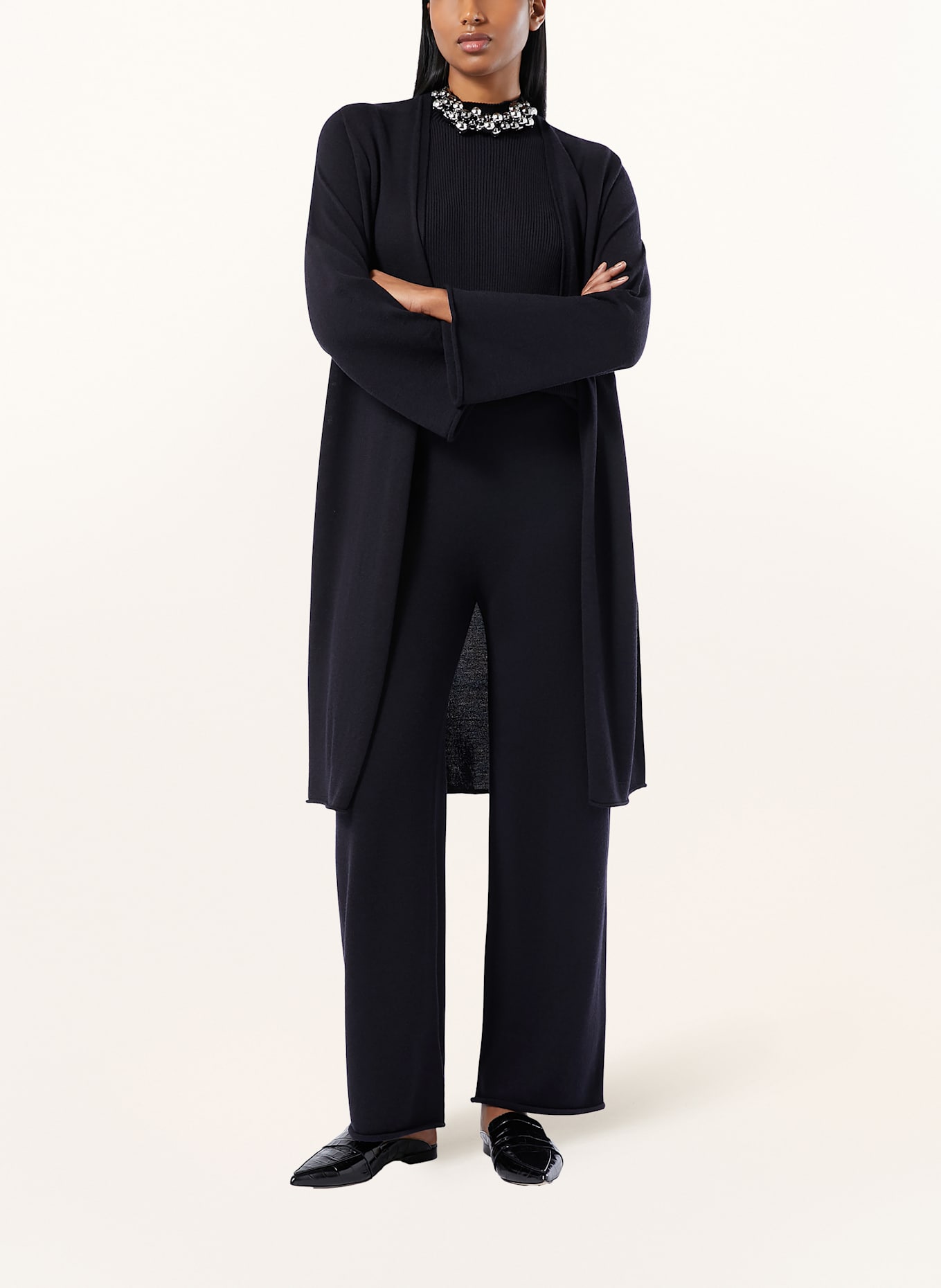 MARINA RINALDI Strickjacke ZOLDER: DUNKELBLAU