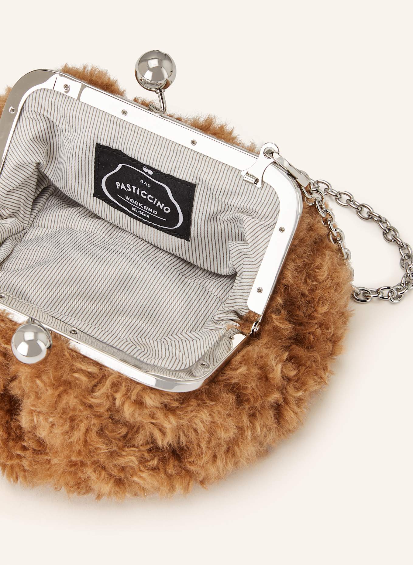 WEEKEND Max Mara Clutch MICIO: BRAUN