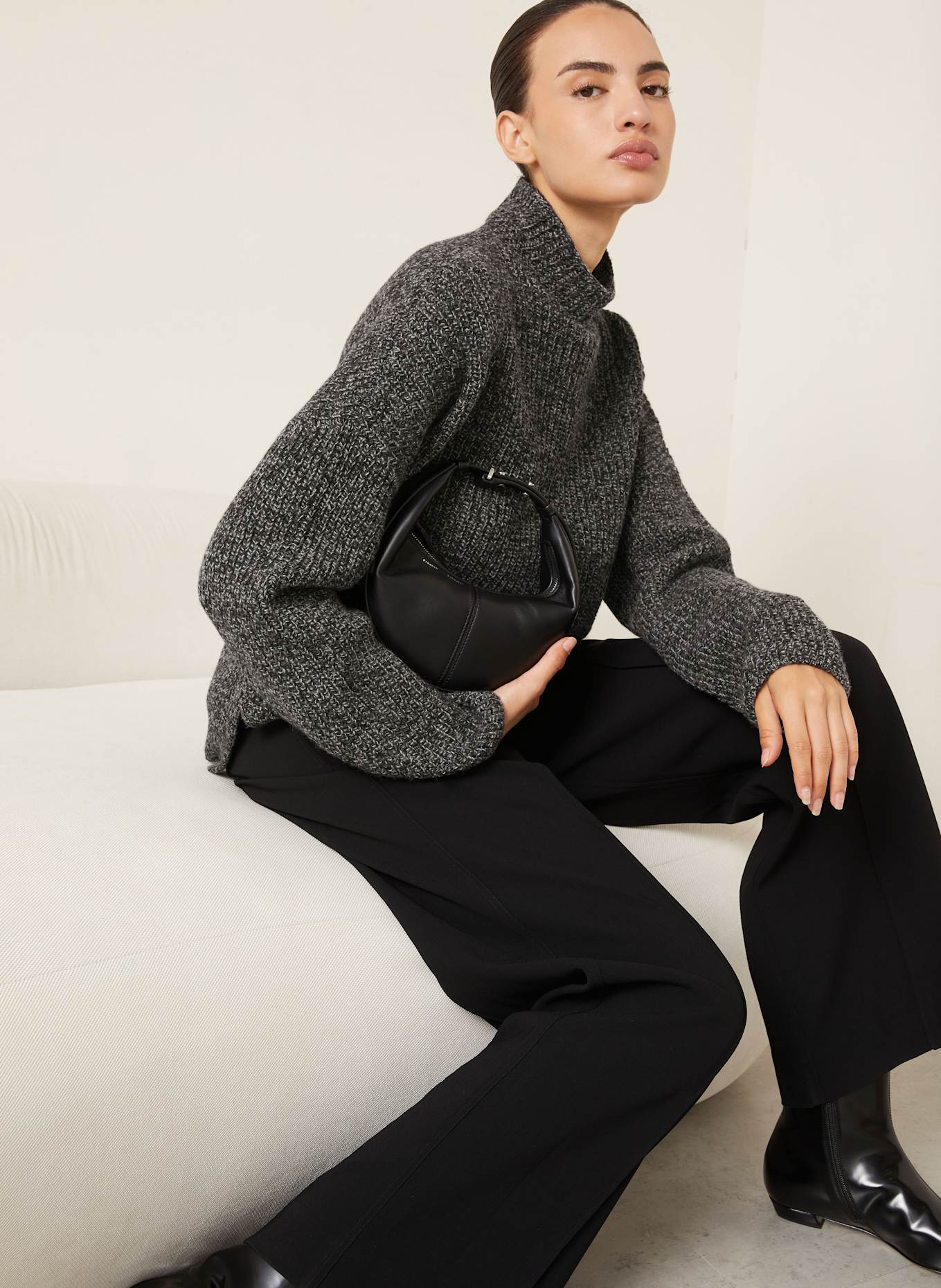 GAUCHERE Pullover: DUNKELGRAU