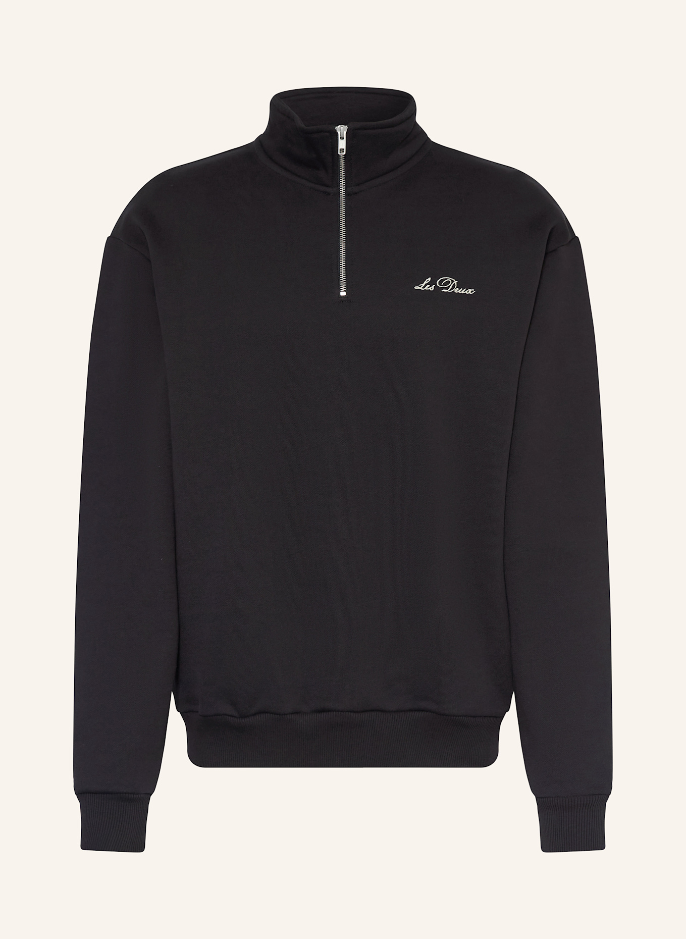 LES DEUX Sweat-Troyer CREW: SCHWARZ