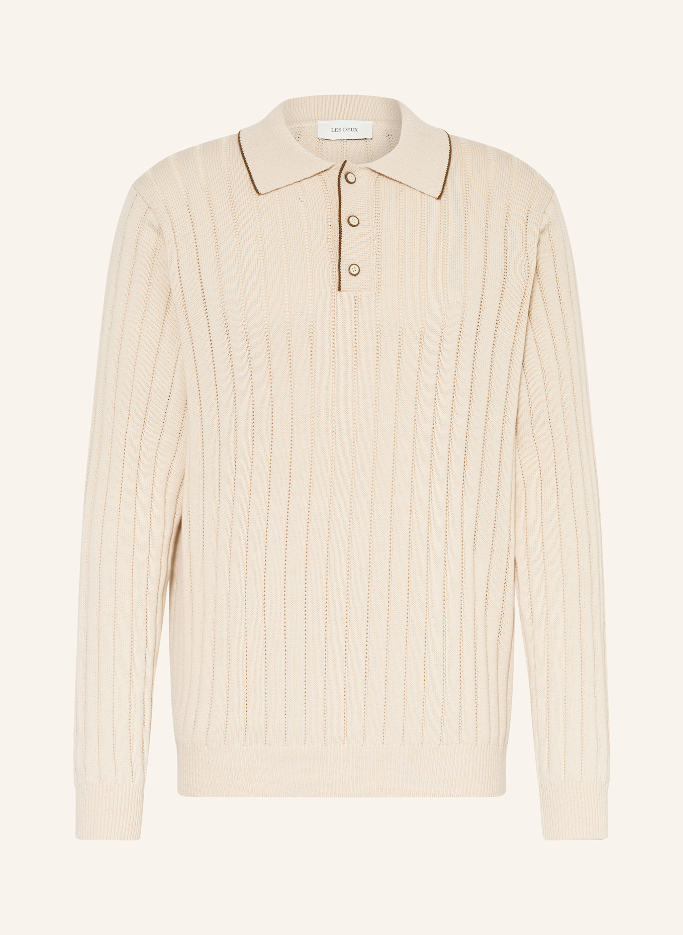 LES DEUX Koszulka polo z dzianiny BOGART: BEŻOWY