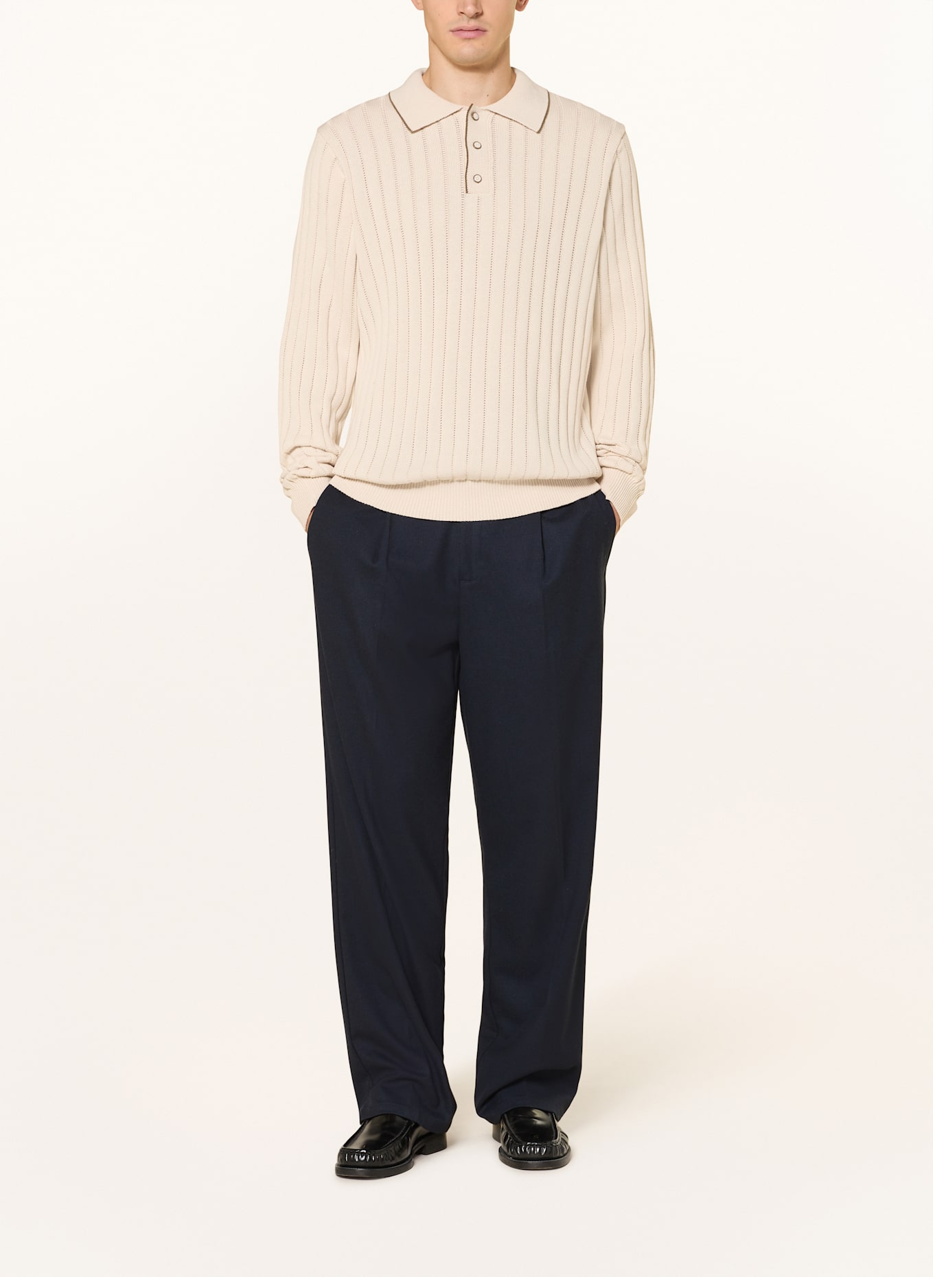 LES DEUX Koszulka polo z dzianiny BOGART: BEŻOWY