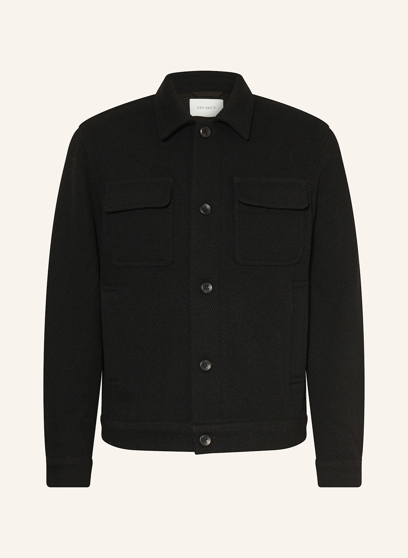 LES DEUX Overjacket NASH: SCHWARZ