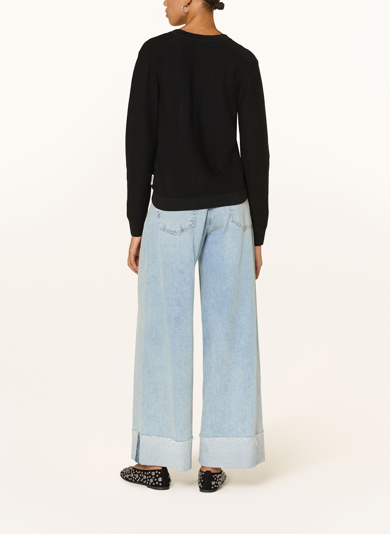 ARMEDANGELS Strickjacke MENAAL: SCHWARZ