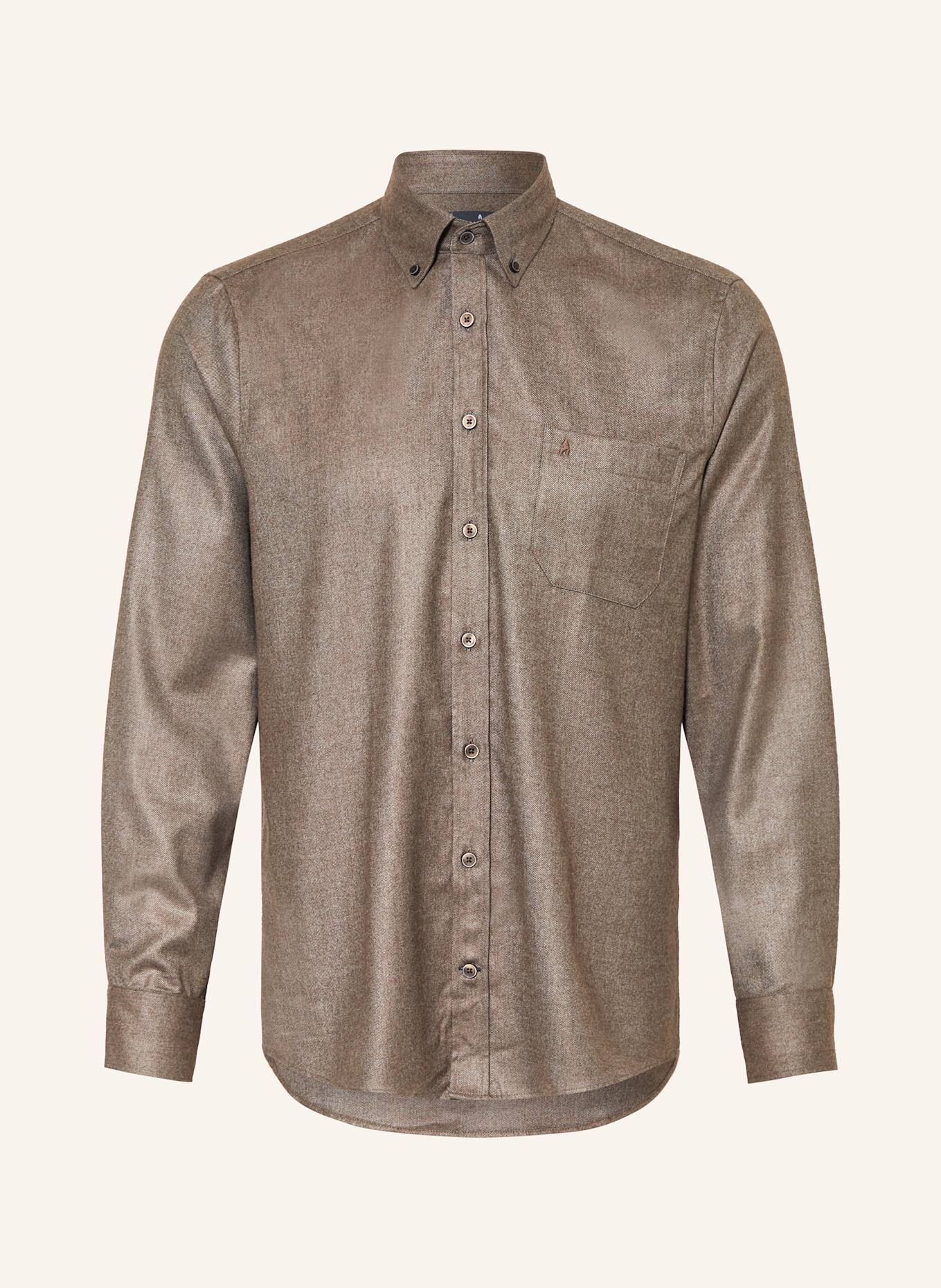 RAGMAN Hemd Comfort Fit: BRAUN