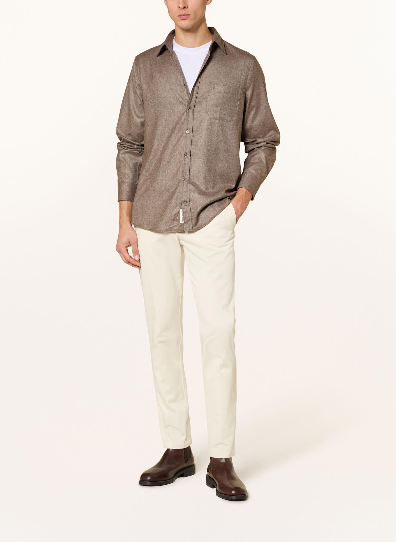 RAGMAN Hemd Comfort Fit: BRAUN