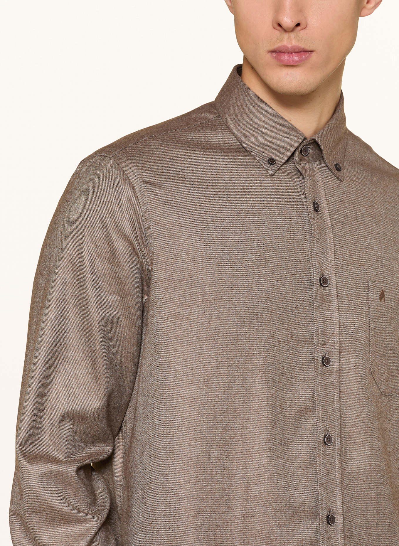 RAGMAN Hemd Comfort Fit: BRAUN