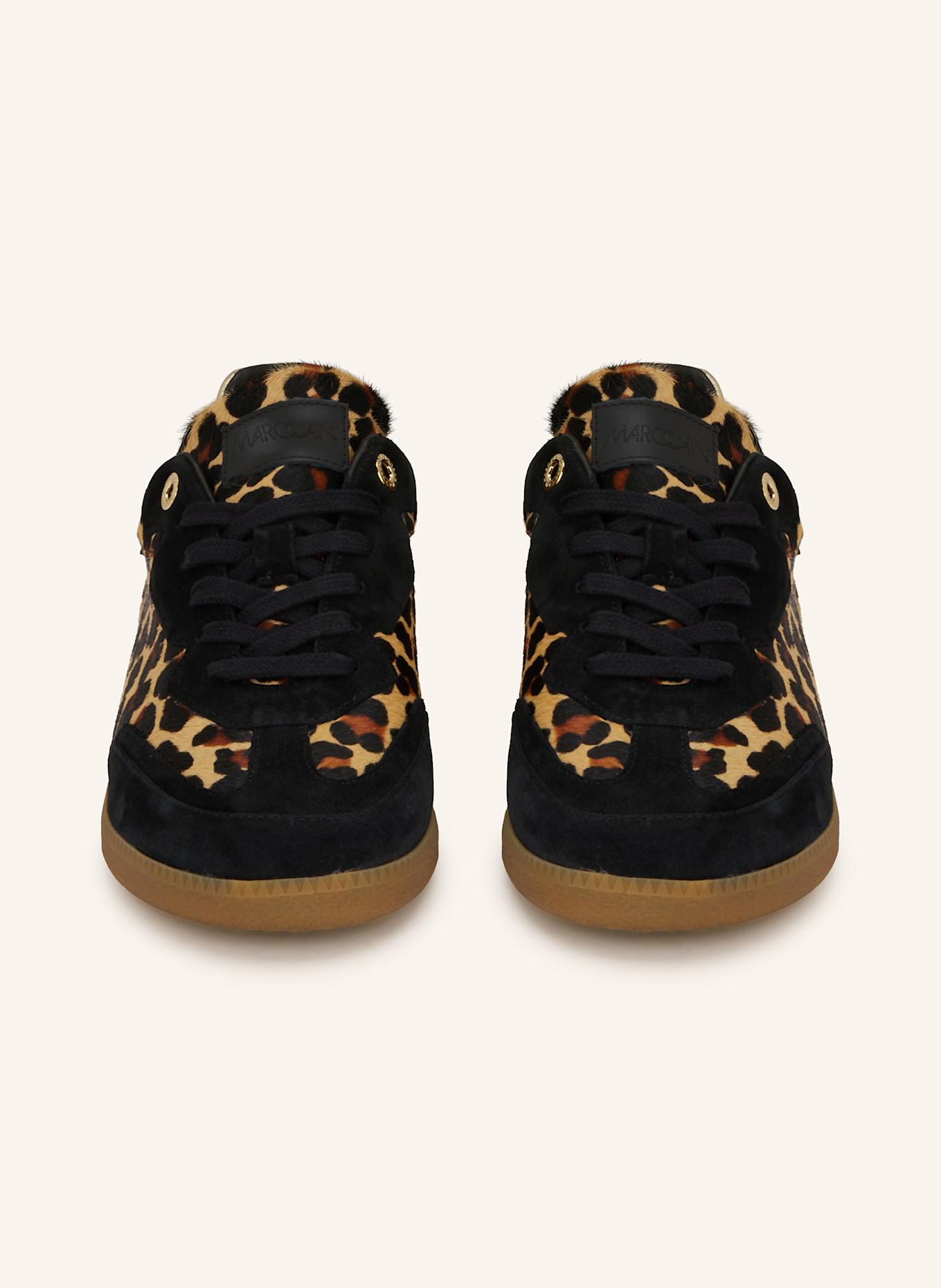 MARC CAIN Sneaker: SCHWARZ / BEIGE / DUNKELBRAUN