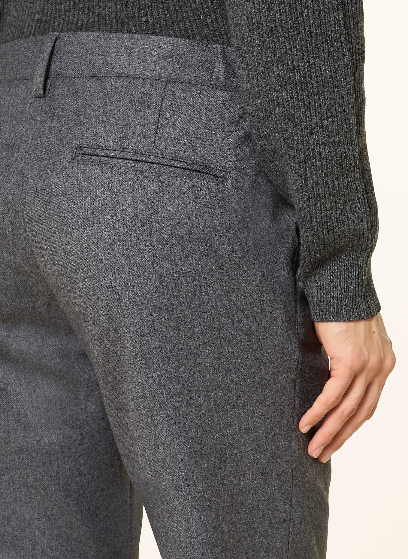 PROFUOMO Chino Regular Fit: DUNKELGRAU