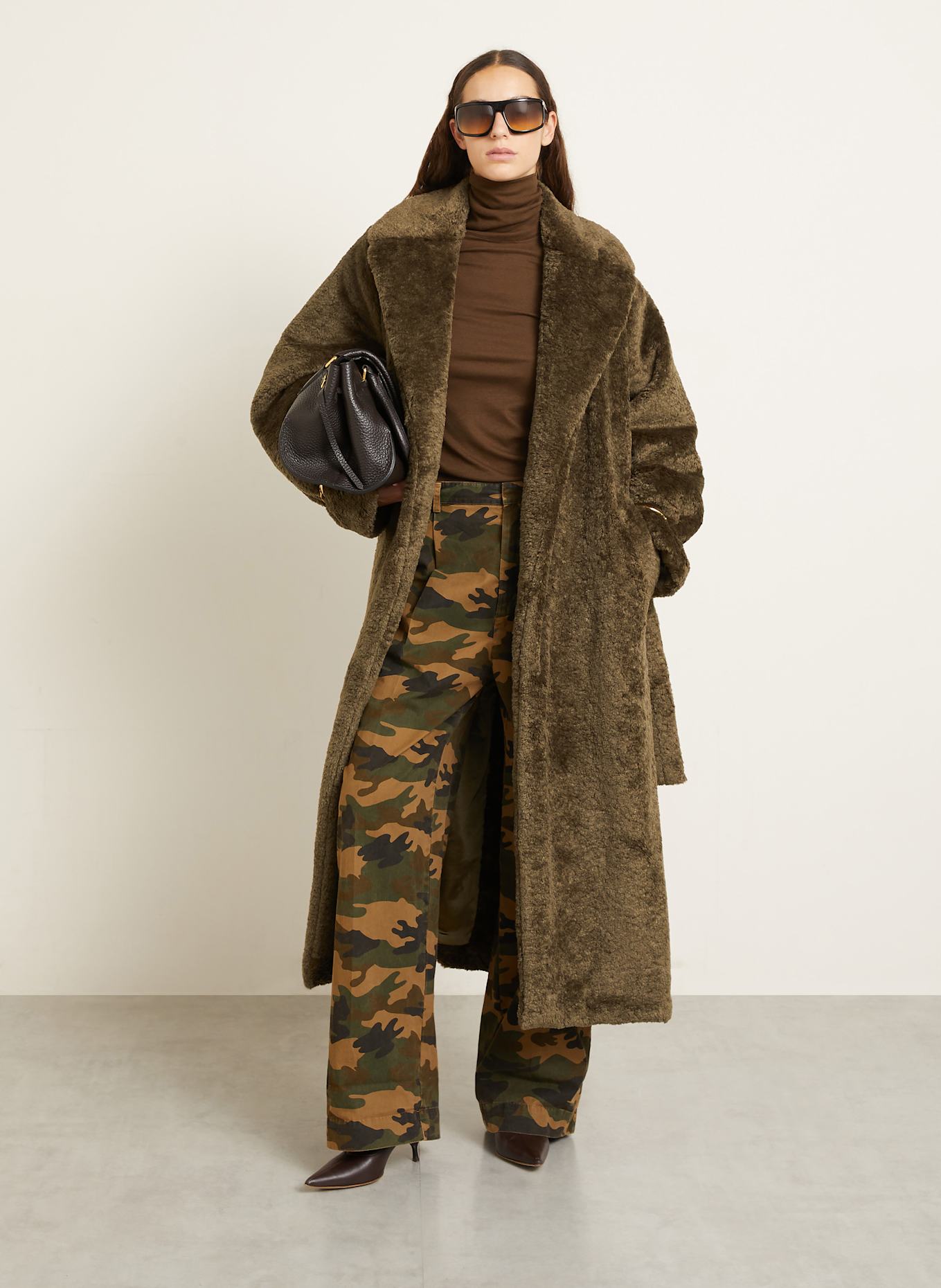 DARKPARK Manteau en fourrure synthétique MADISON: GROEN