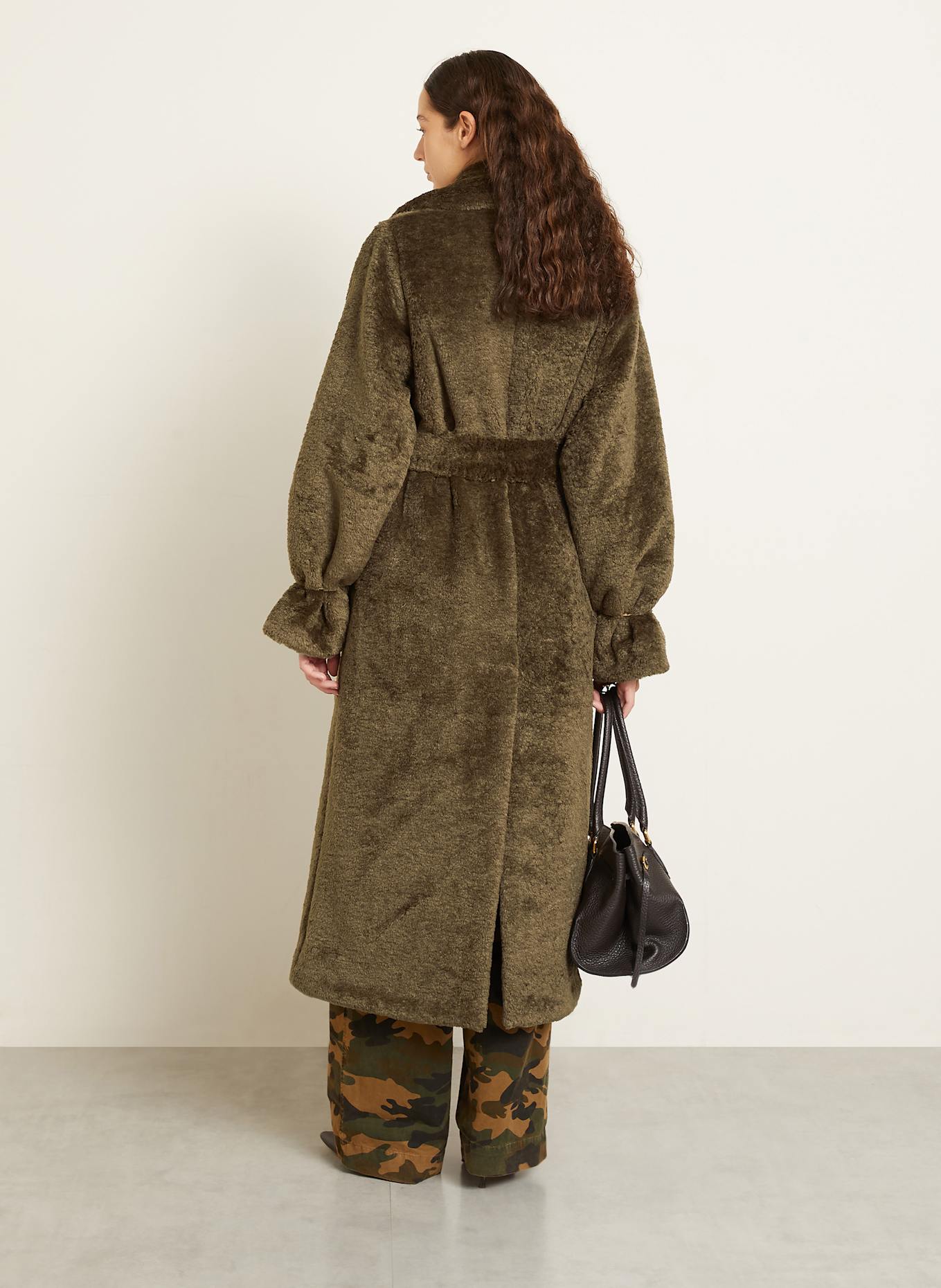 DARKPARK Manteau en fourrure synthétique MADISON: GROEN