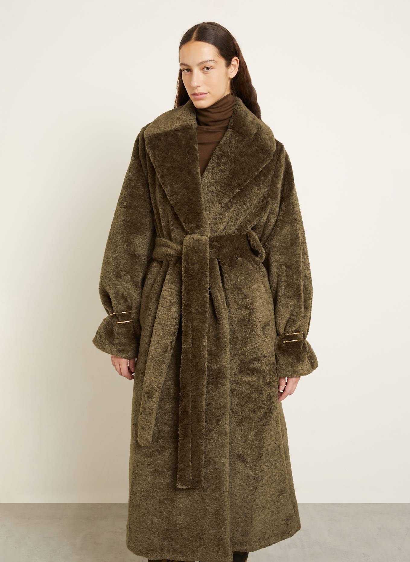 DARKPARK Manteau en fourrure synthétique MADISON: GROEN