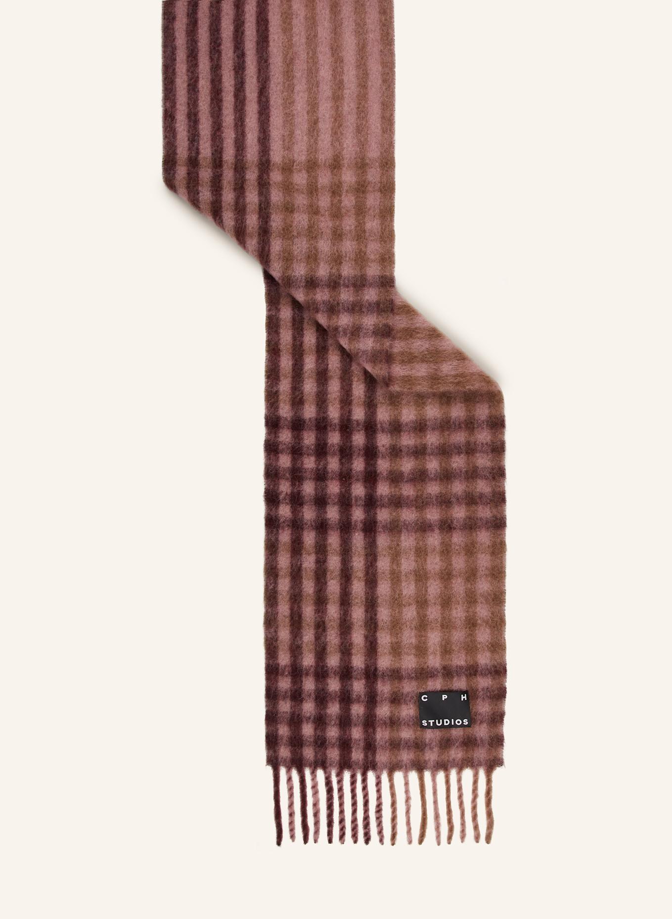 COPENHAGEN STUDIOS Schal: DUNKELROT / HELLROSA / HELLBRAUN