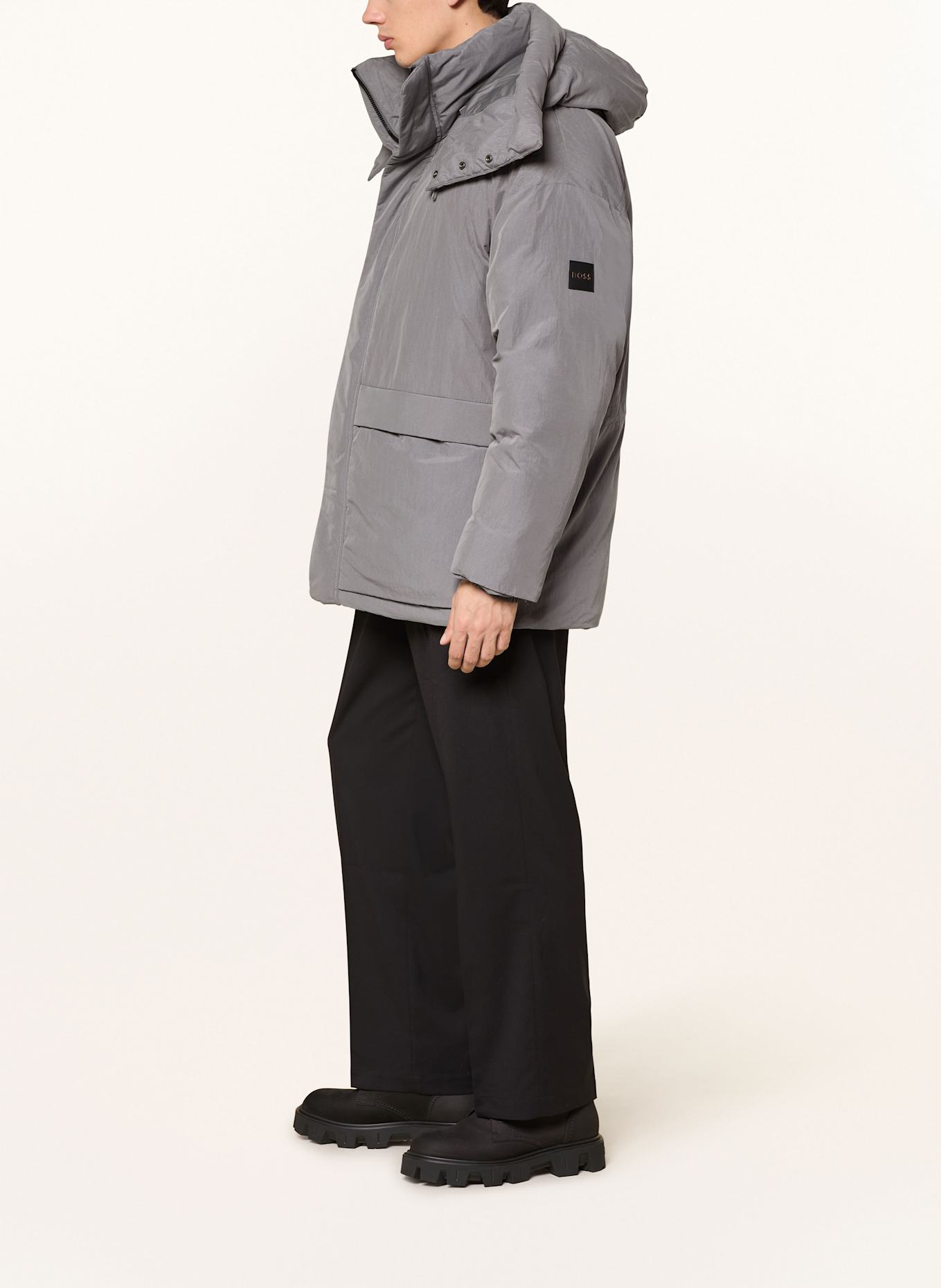 BOSS Parka ONIER: GRAU