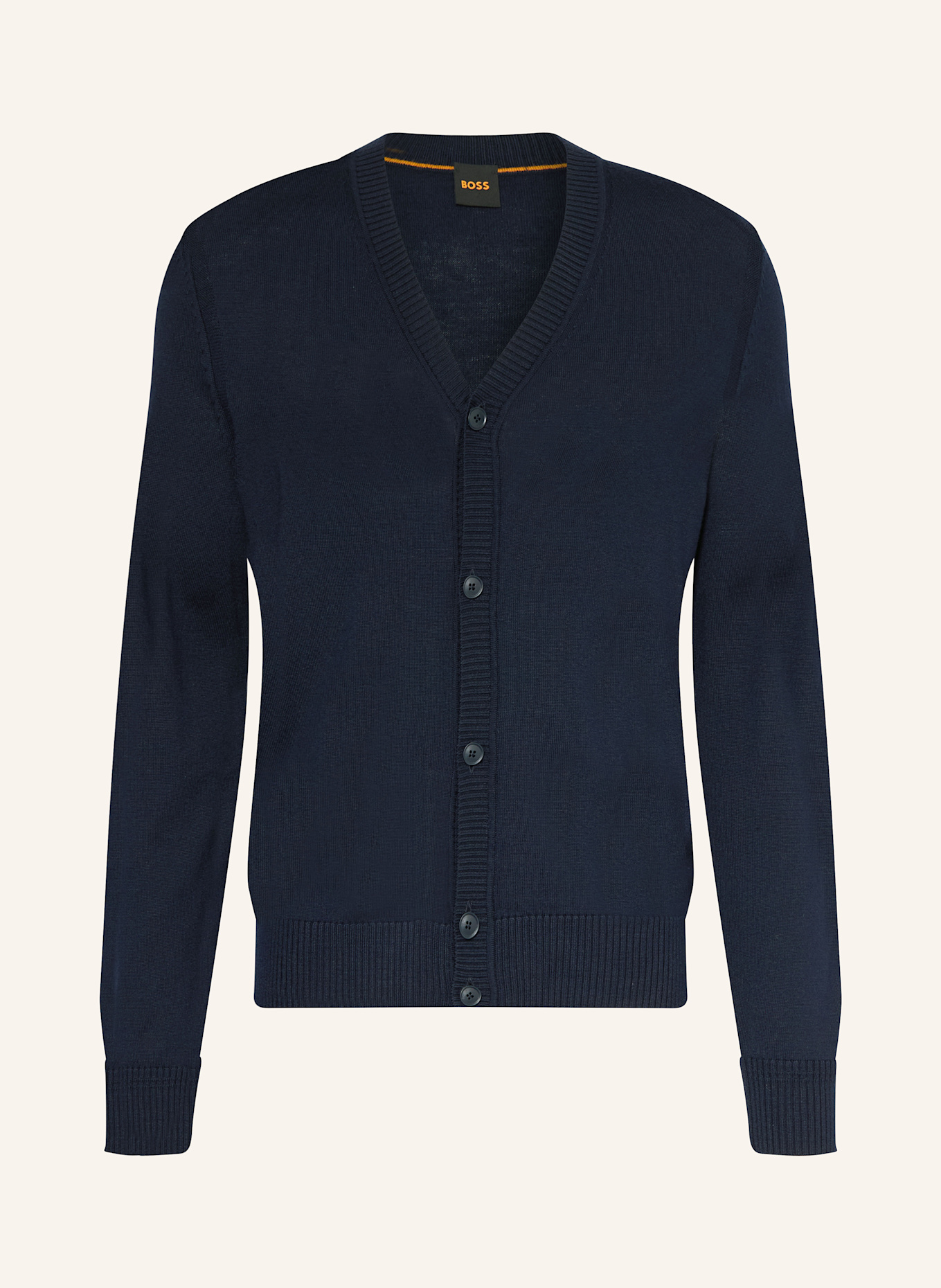 BOSS Strickjacke AVAC: DUNKELBLAU