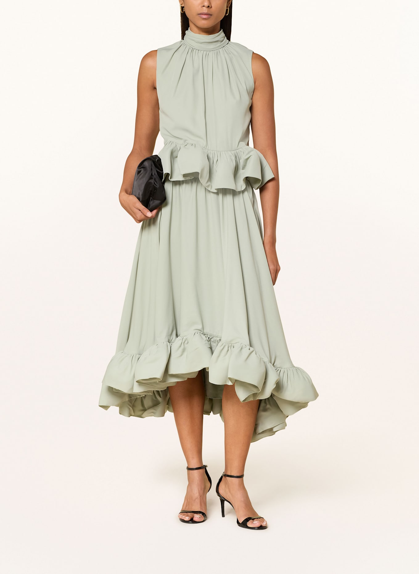 MALINA Rock ADRIANA mit Volants: HELLGRÜN