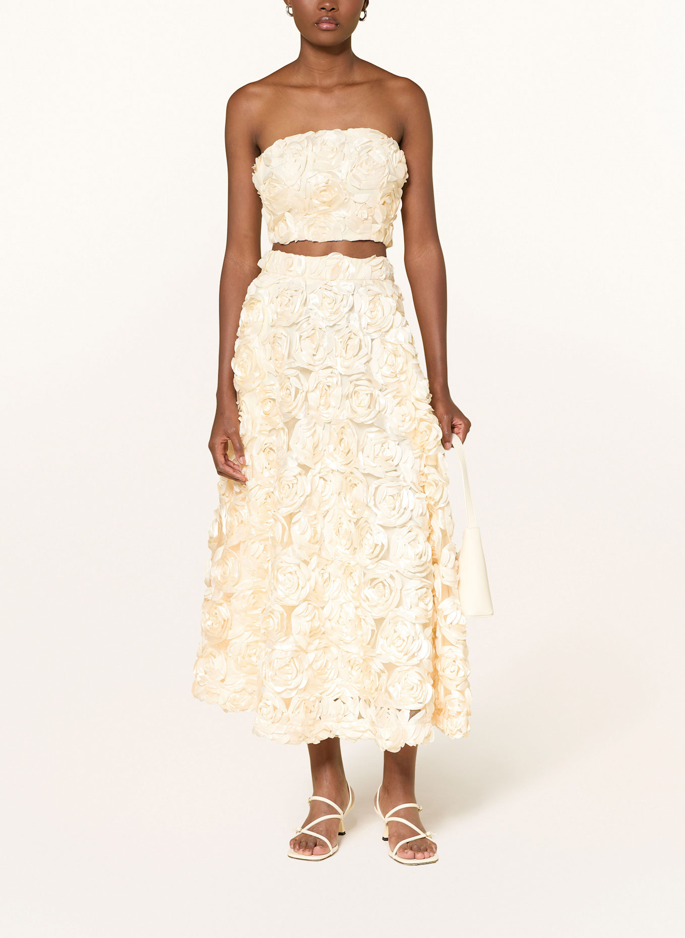 ROTATE Cropped-Top: CREME