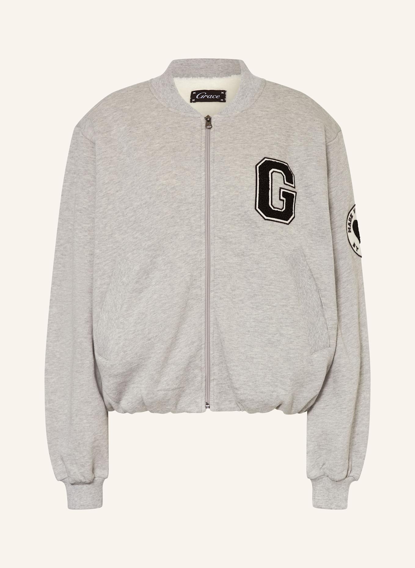 Grace Sweatjacke: GRAU