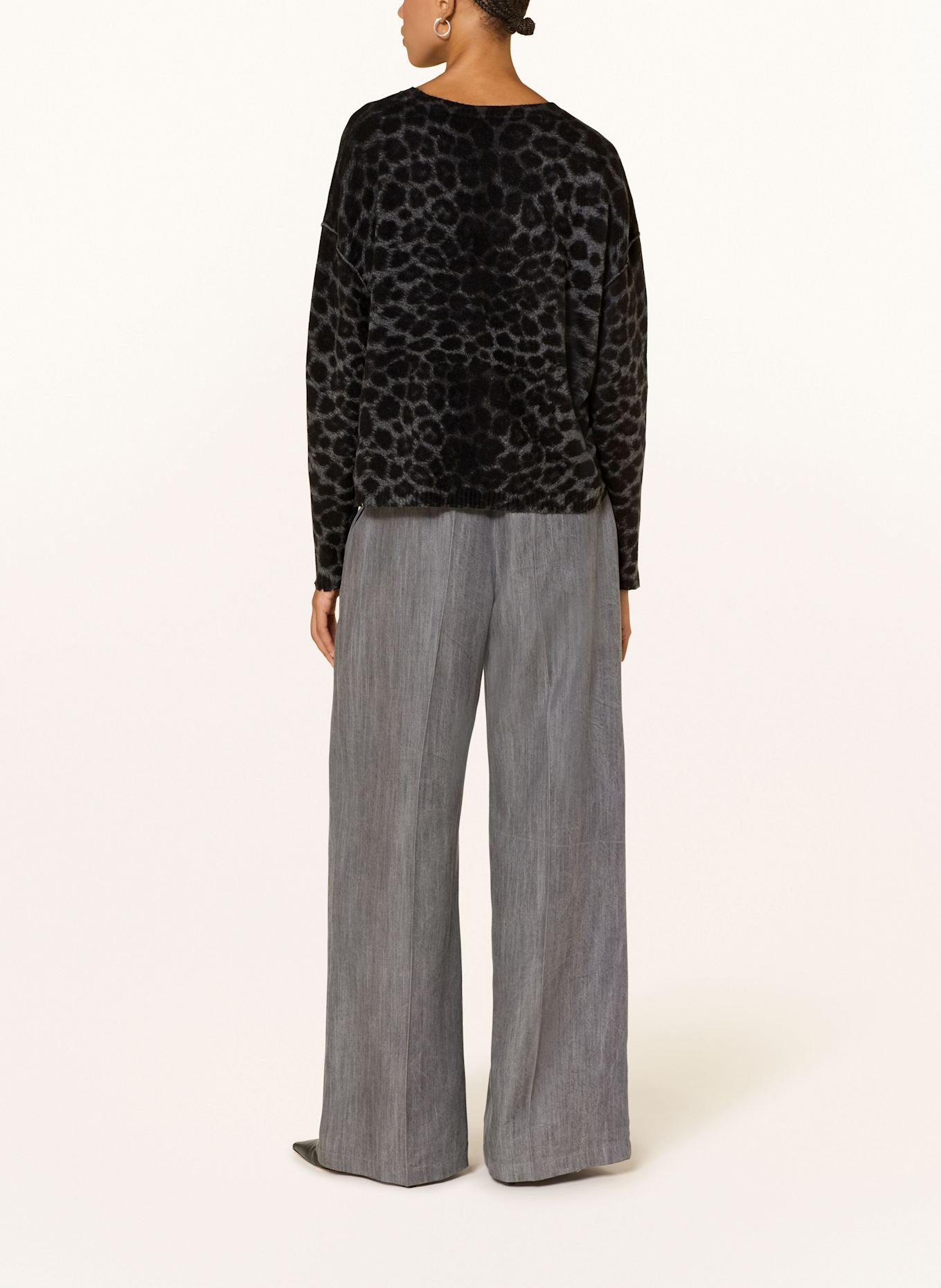 Grace Pullover: DUNKELGRAU / SCHWARZ / GRAU