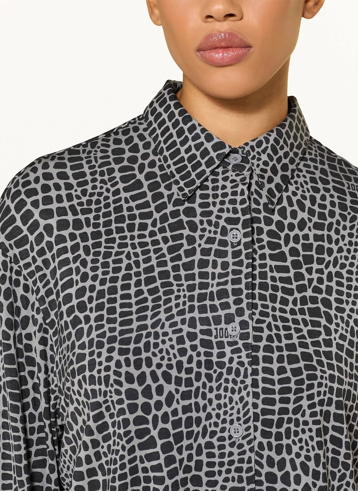 JOOP! Schlafshirt: GRAU / SCHWARZ