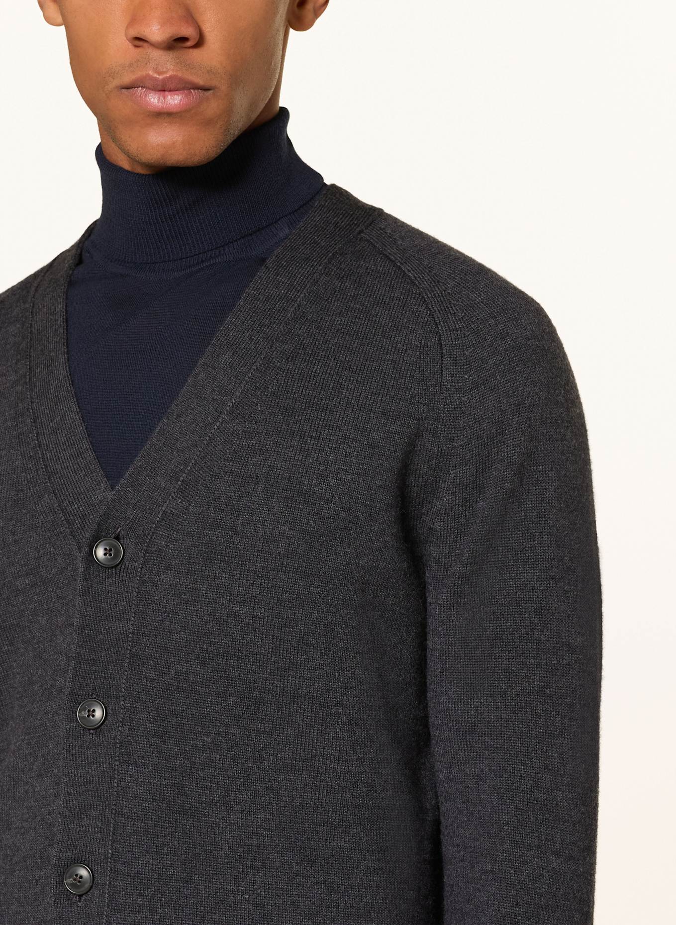 TIGER OF SWEDEN Strickjacke EDDIE: DUNKELGRAU