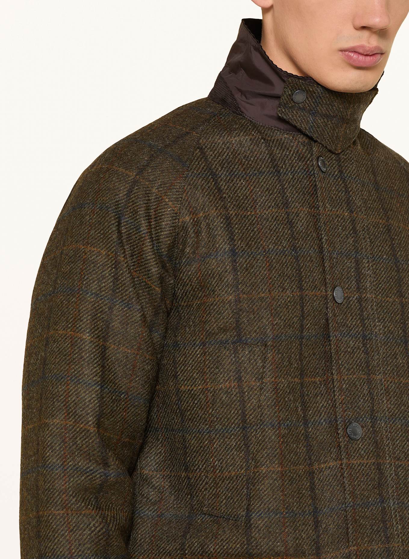 Barbour Field jacket BEDALE: New Look gather waist shirt mini dress in black