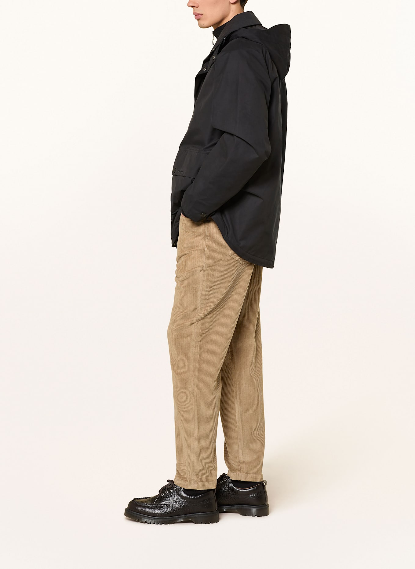 Barbour Jacke mit abnehmbarer Kapuze: SCHWARZ