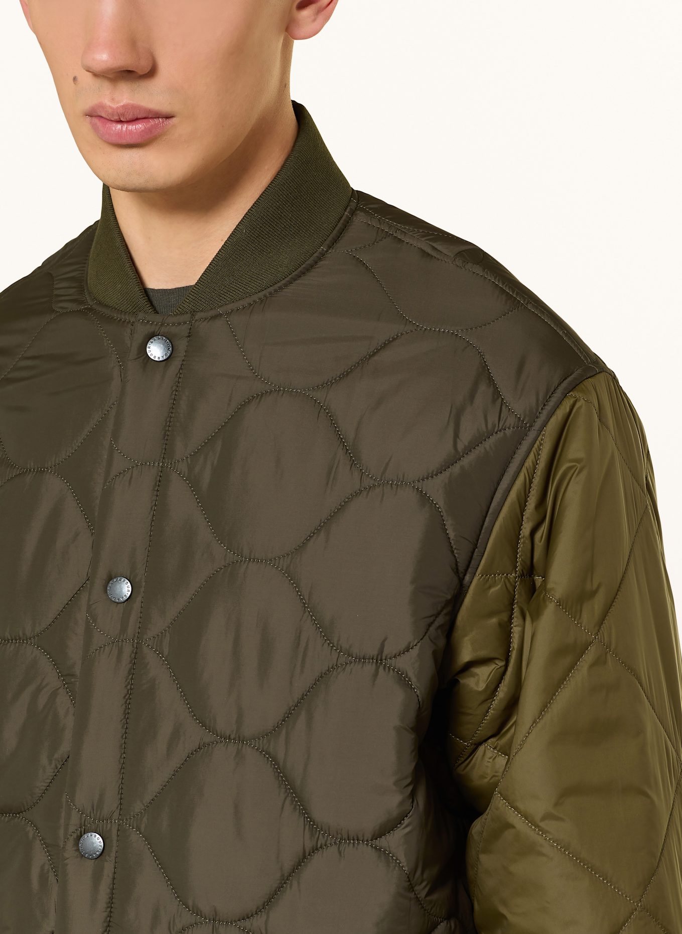 Barbour Steppjacke CORDING: KHAKI