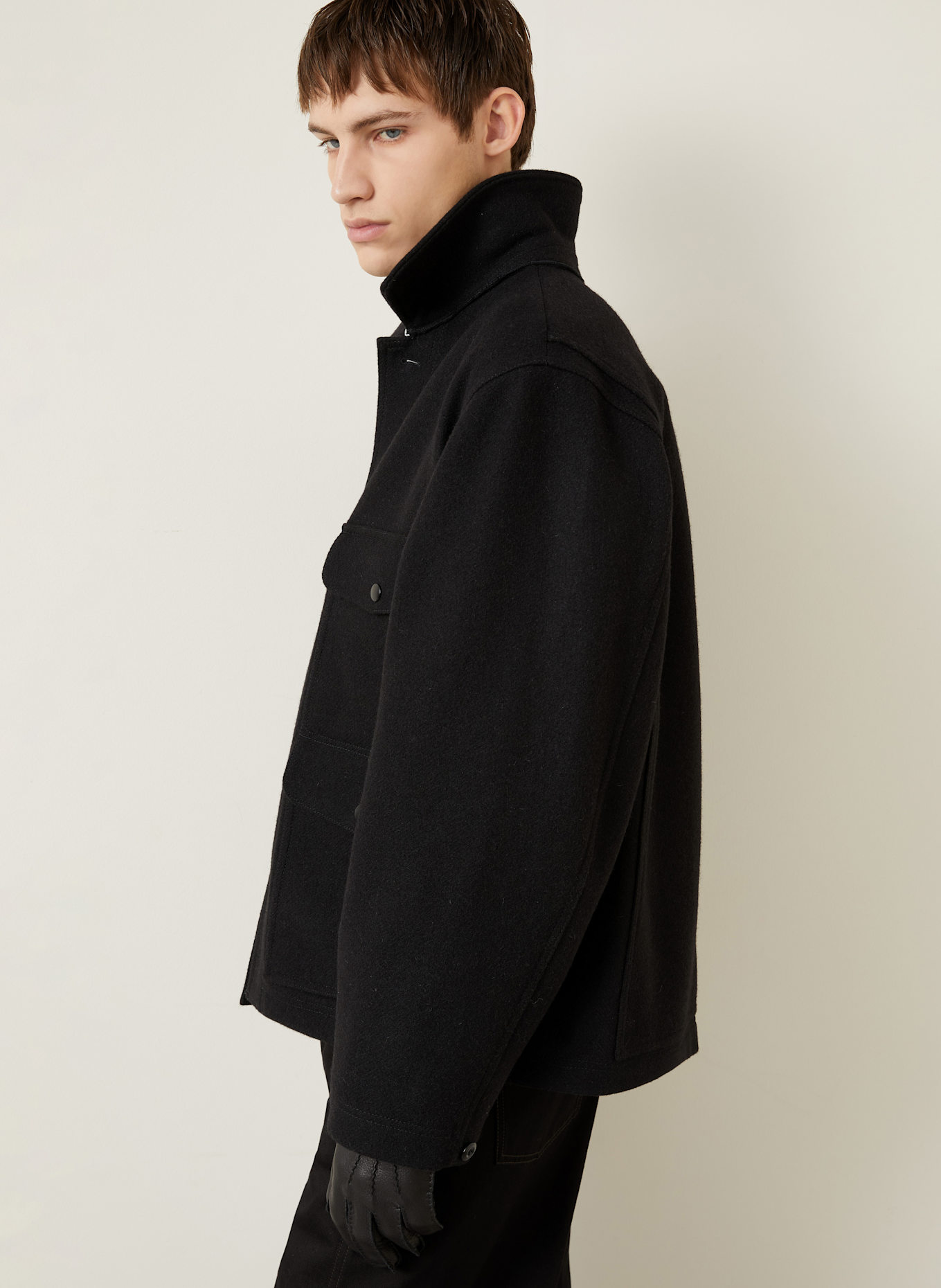 LEMAIRE Jacke: SCHWARZ