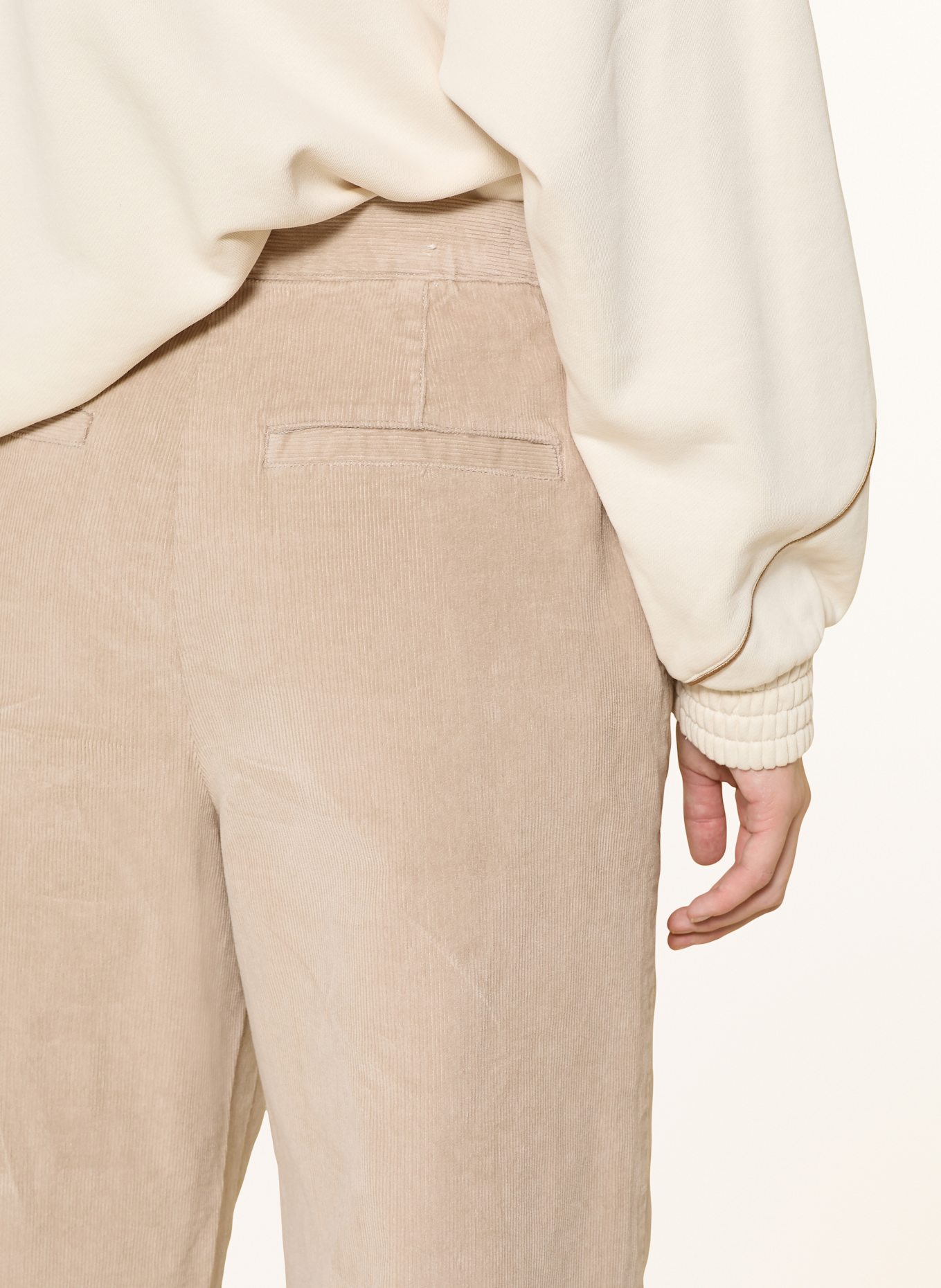 KnowledgeCotton Apparel Cordhose POSEY: HELLGRAU