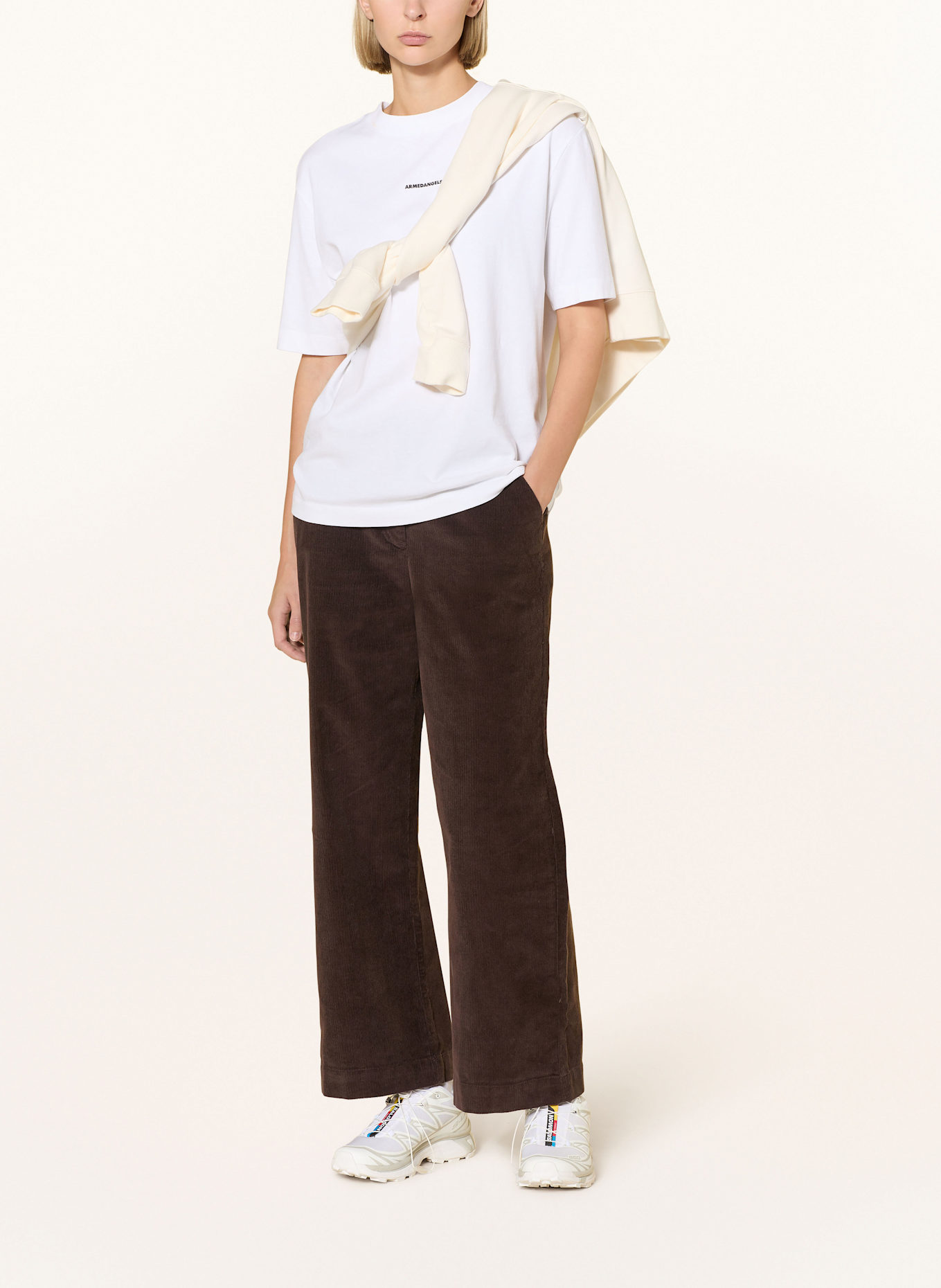 KnowledgeCotton Apparel Cordhose POSEY: DUNKELBRAUN