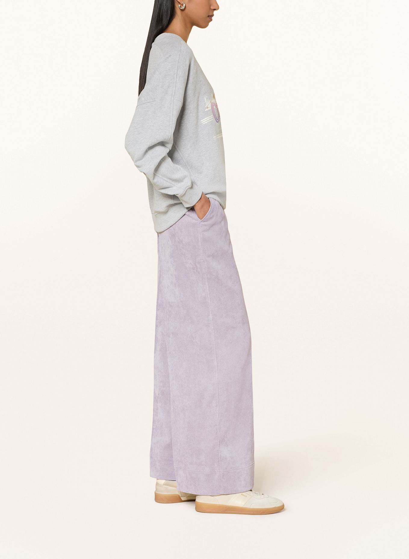 BOSS Marlenehose TACODI aus Cord: HELLLILA