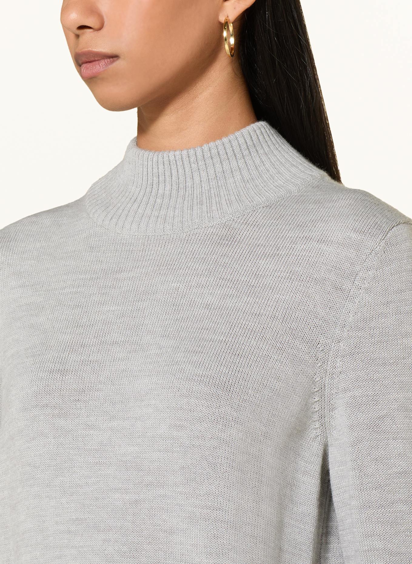 BOSS Strickkleid FABELLAN: HELLGRAU