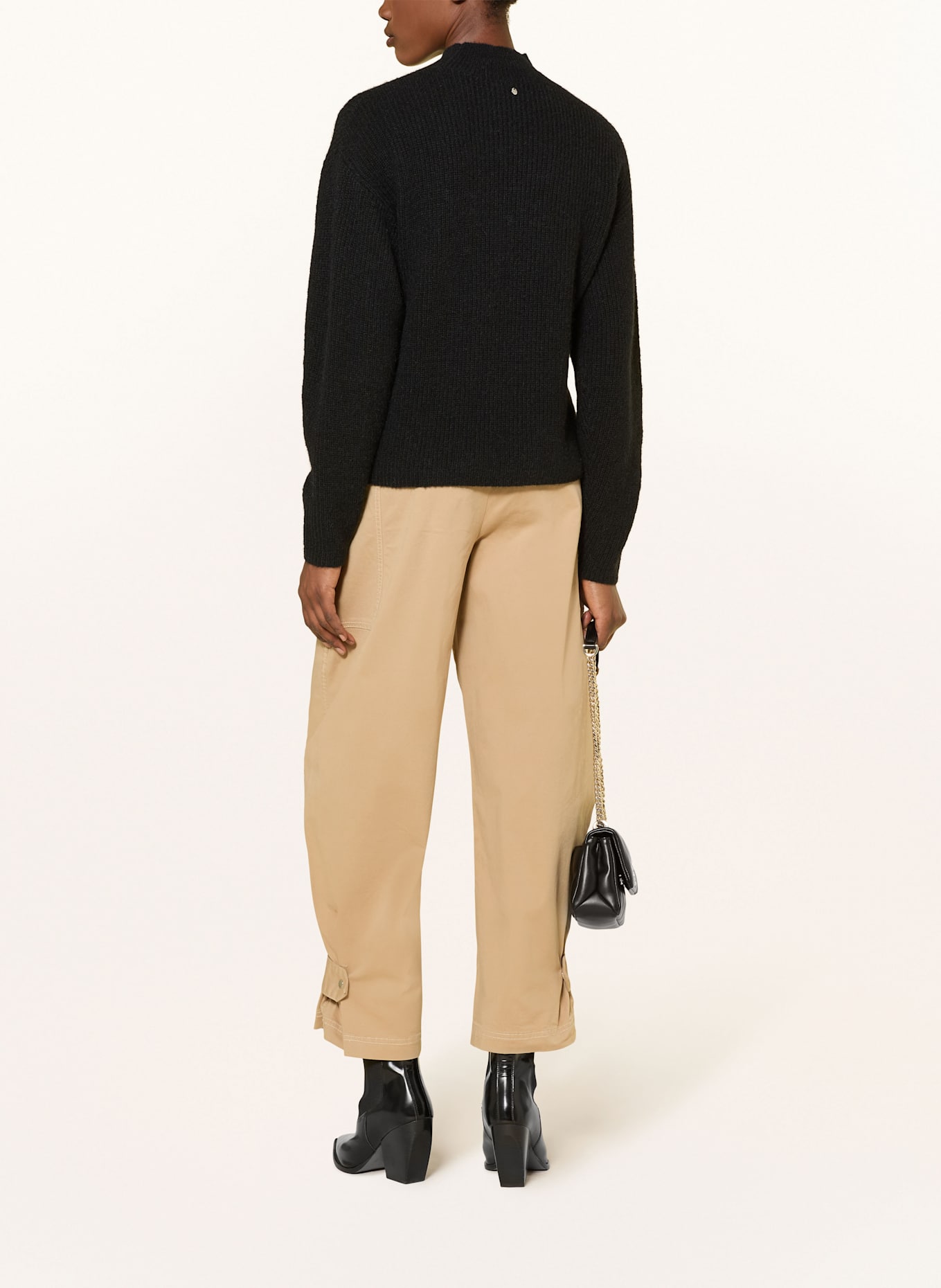 BOSS FLONDASSY sweater with alpaca: BLACK