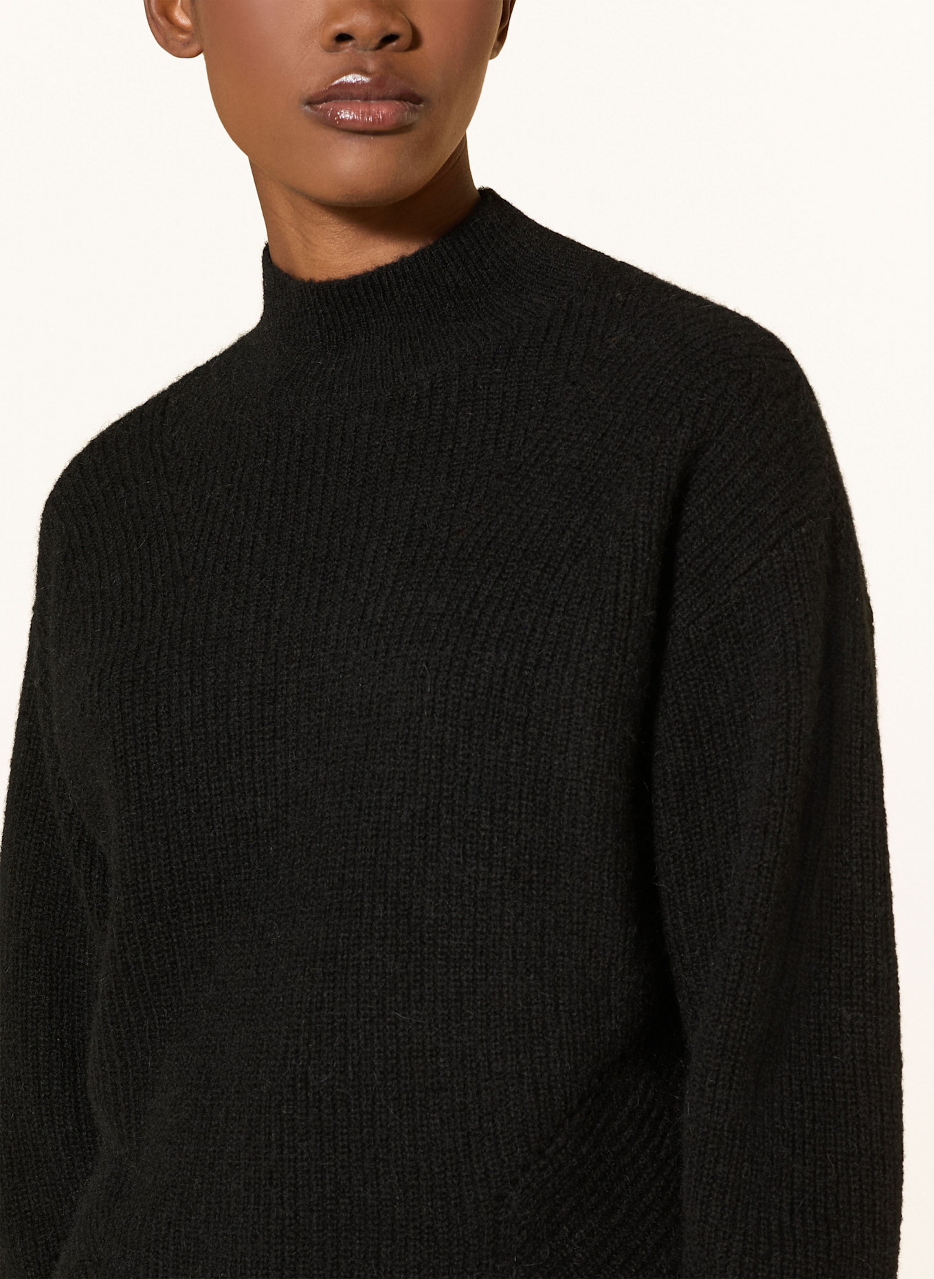 BOSS FLONDASSY sweater with alpaca: BLACK
