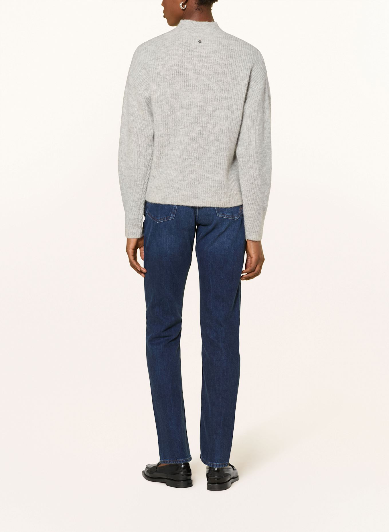 BOSS FLONDASSY sweater with alpaca: GRAY