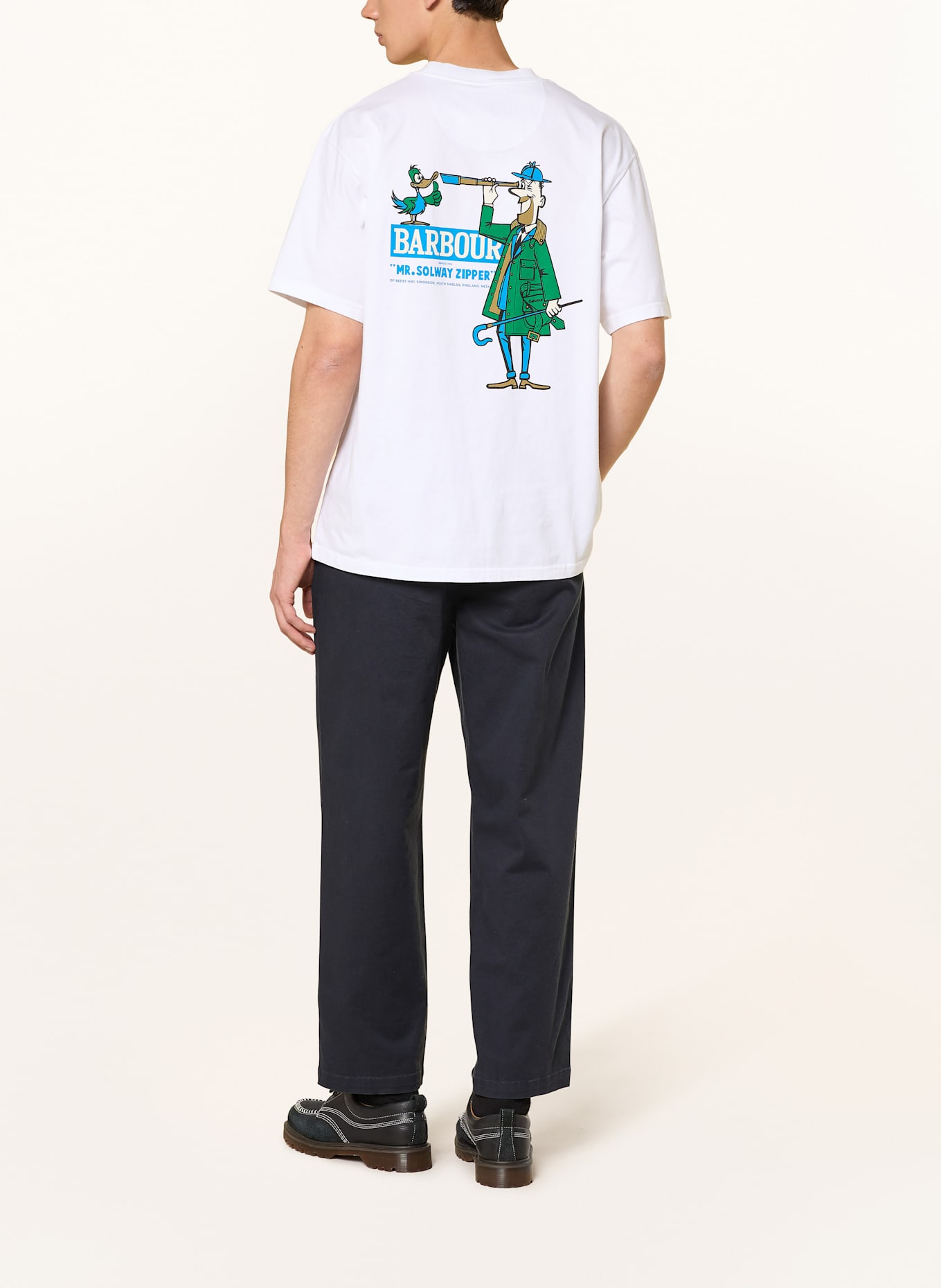 Barbour T-Shirt: WEISS